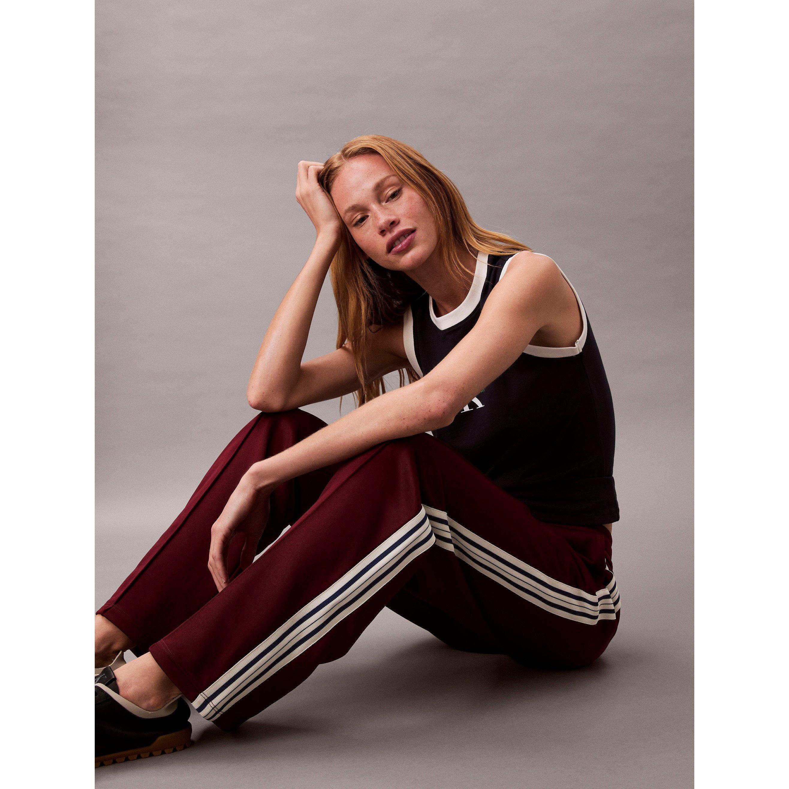 Rosso Profondo - Calvin Klein Jeans - Women's Open Hem Woven Joggers - 2