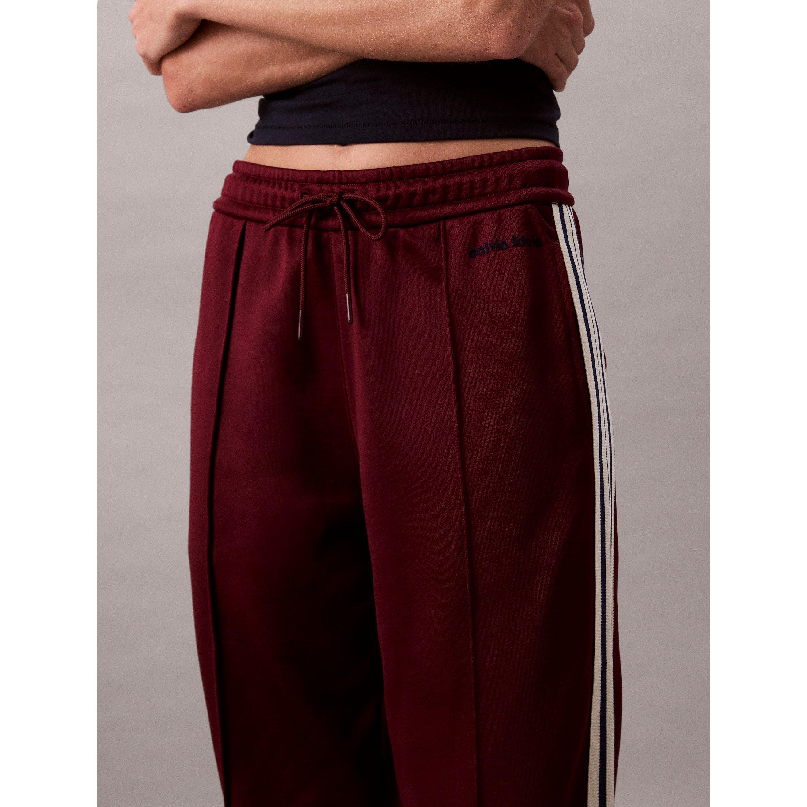 Rosso Profondo - Calvin Klein Jeans - Women's Open Hem Woven Joggers - 3