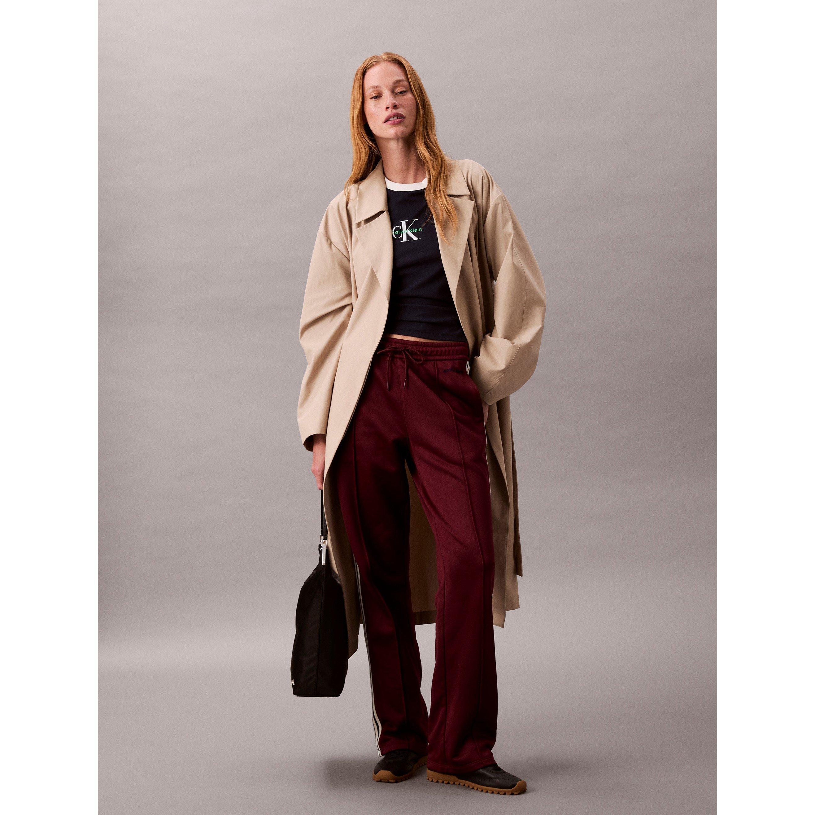 Rosso Profondo - Calvin Klein Jeans - Women's Open Hem Woven Joggers - 5