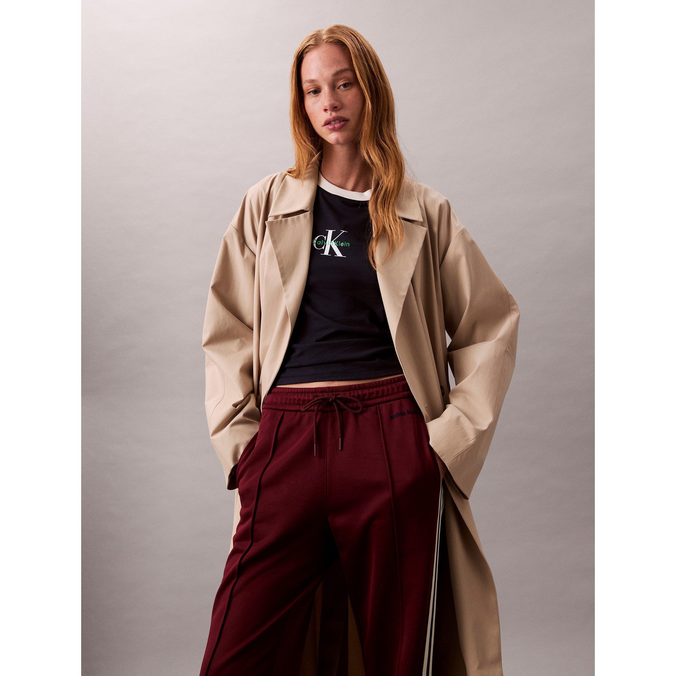 Rosso Profondo - Calvin Klein Jeans - Women's Open Hem Woven Joggers - 6