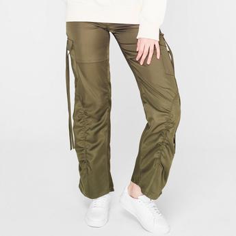 Maison T-shirt con applicazione Verde ISAWITFIRST Ruched Cargo Trousers