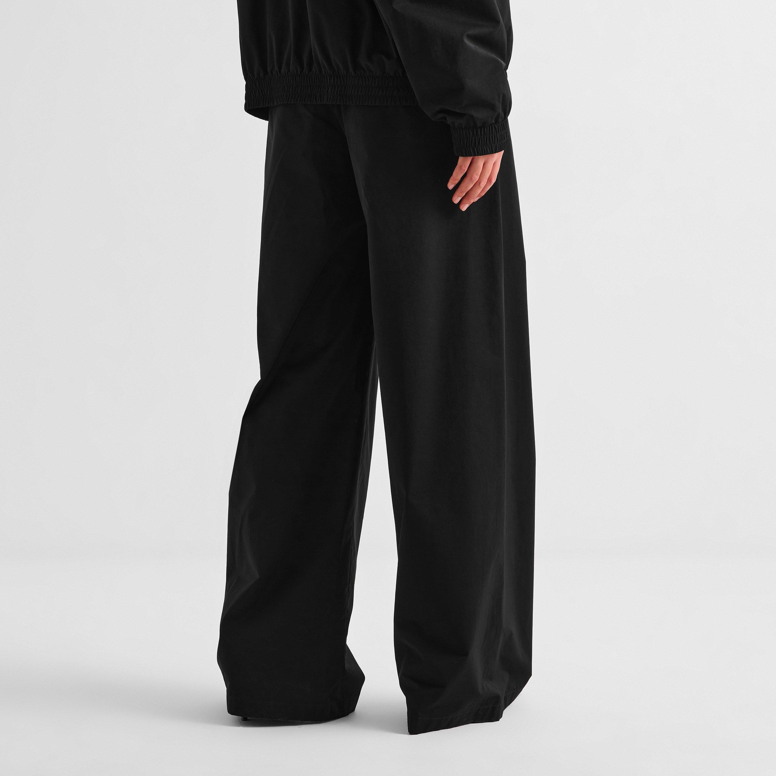 Black - Gucci - Women's Cotton Wide-Leg Trousers - 4