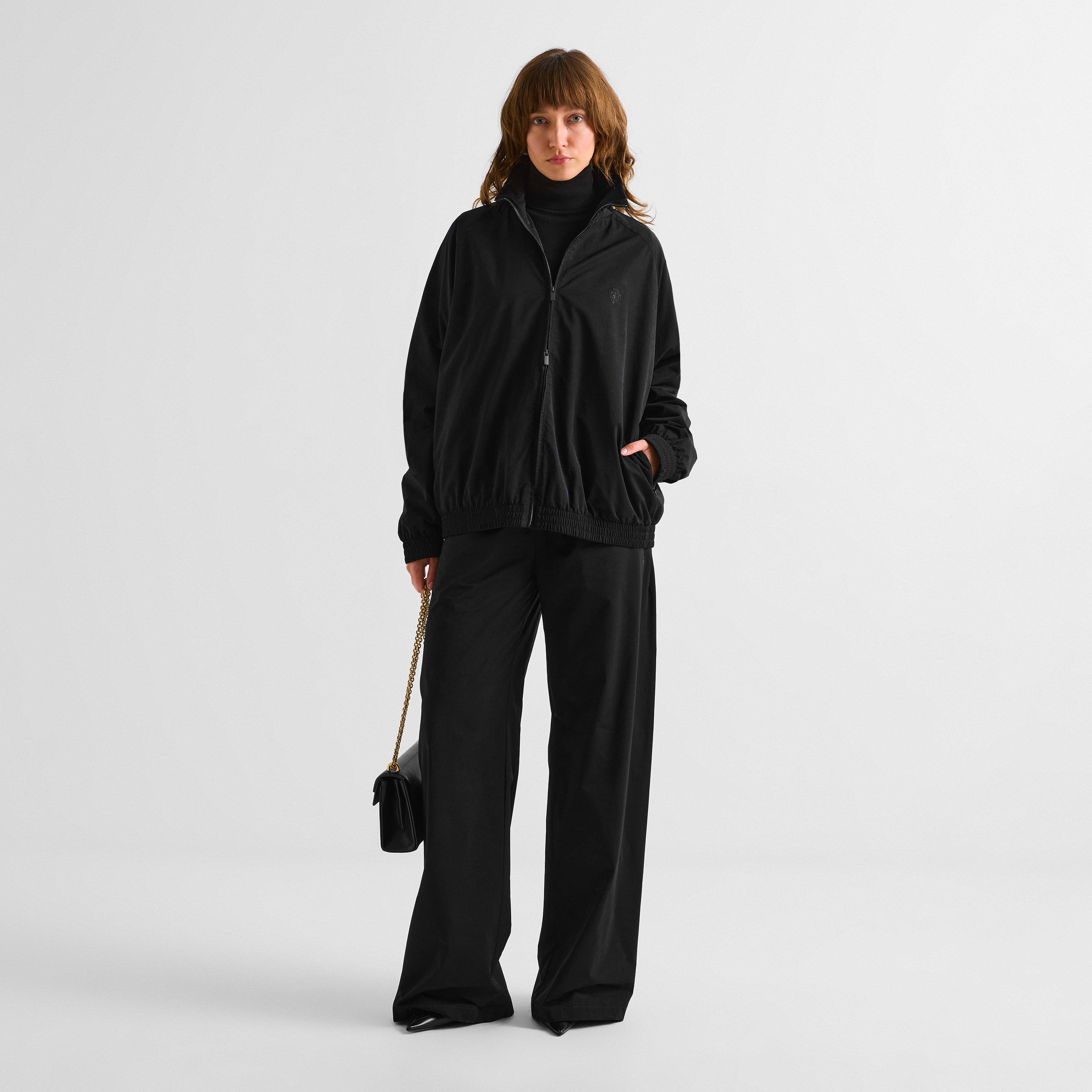 Black - Gucci - Women's Cotton Wide-Leg Trousers - 5