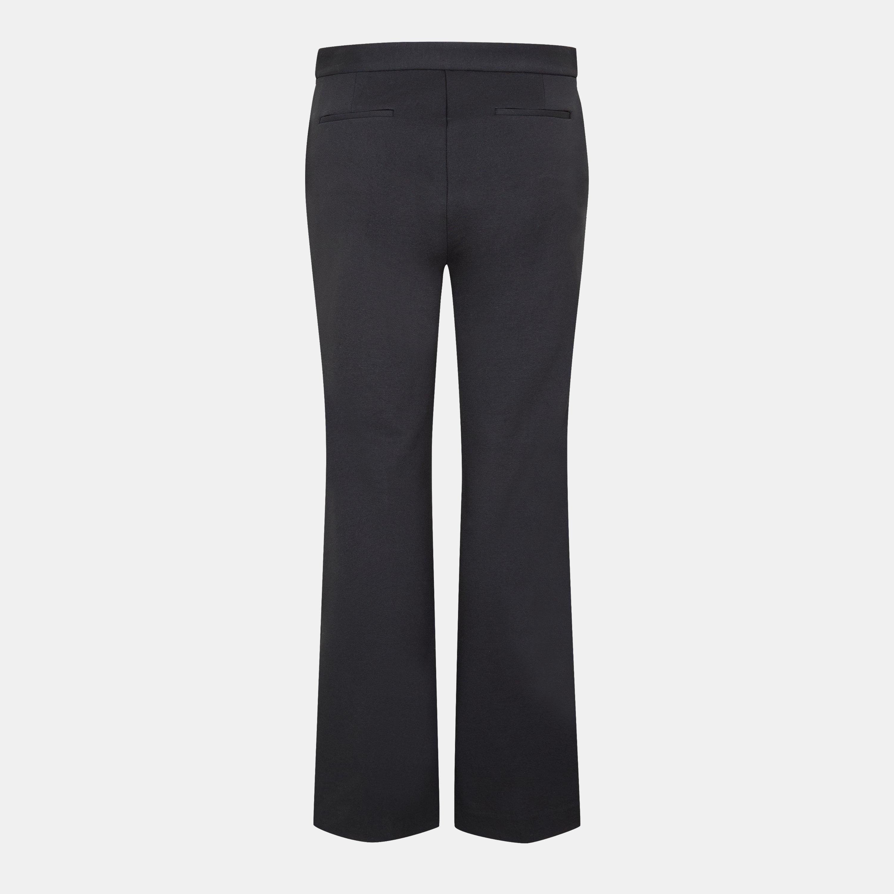 Black - Lauren by Ralph Lauren - Women's Drewin Real Leather Bootcut Trousers - 2