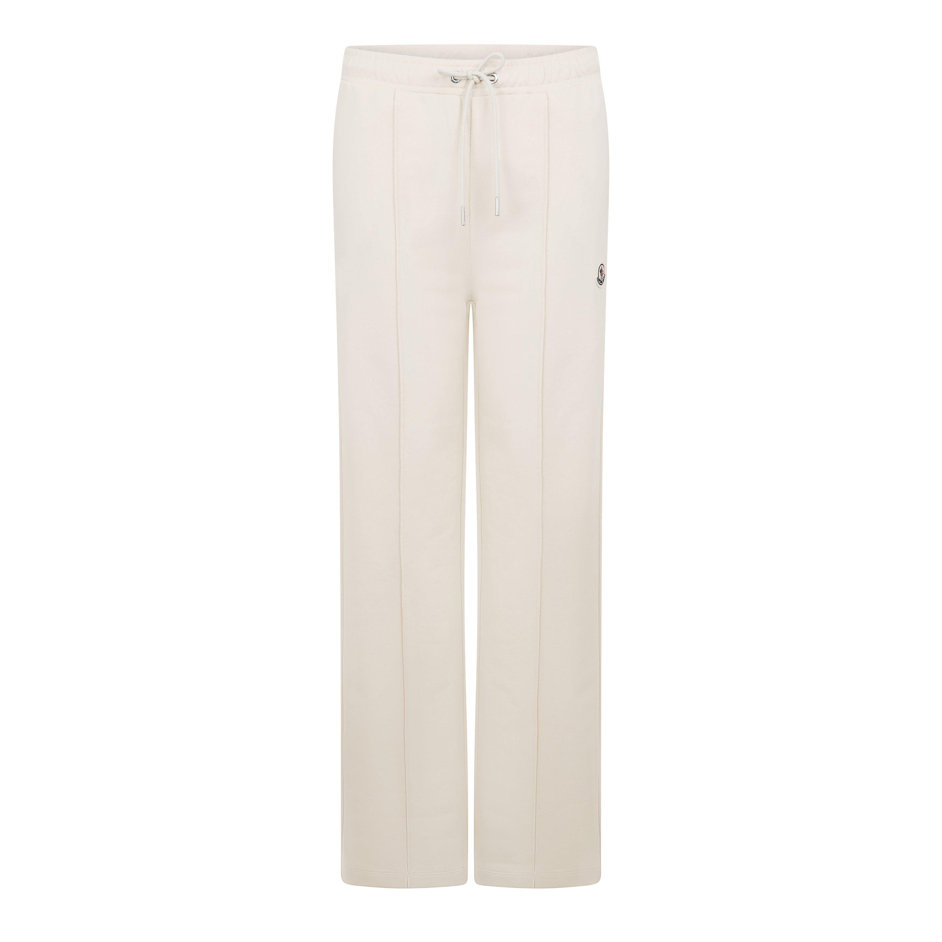 Moncler Women's Wide Leg Trousers - Cream 034 - Size 8 (XS)