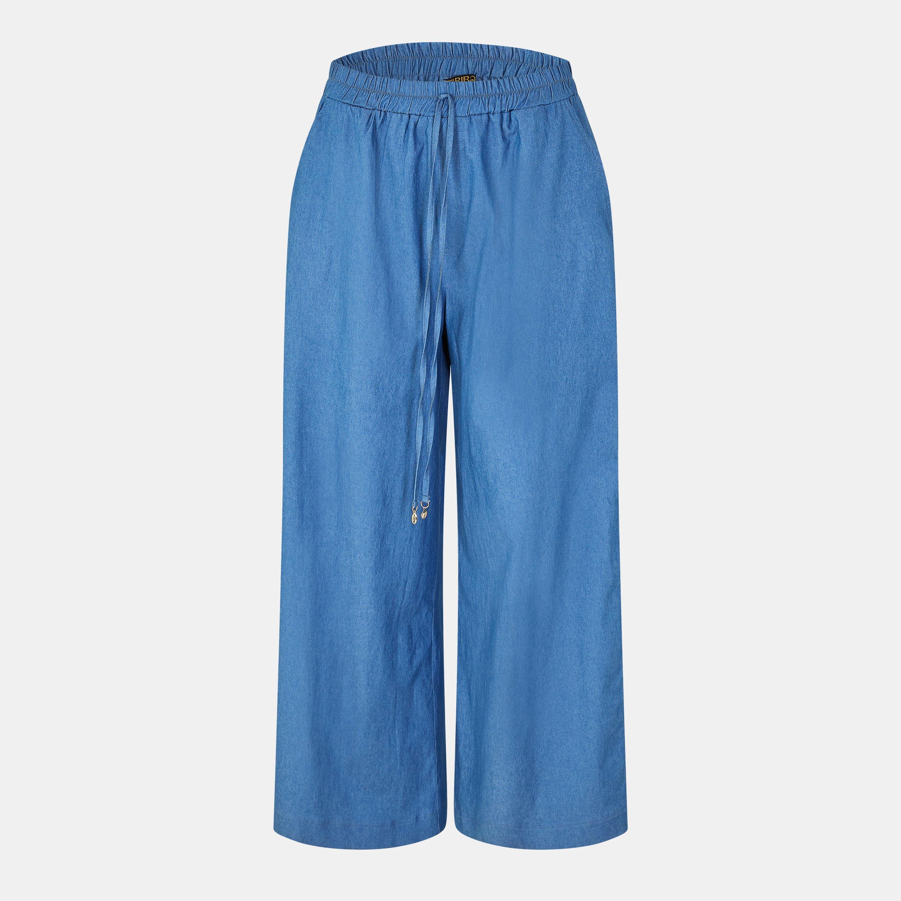Biba Women's Wide Leg Trousers - Chambray - 14 (L)