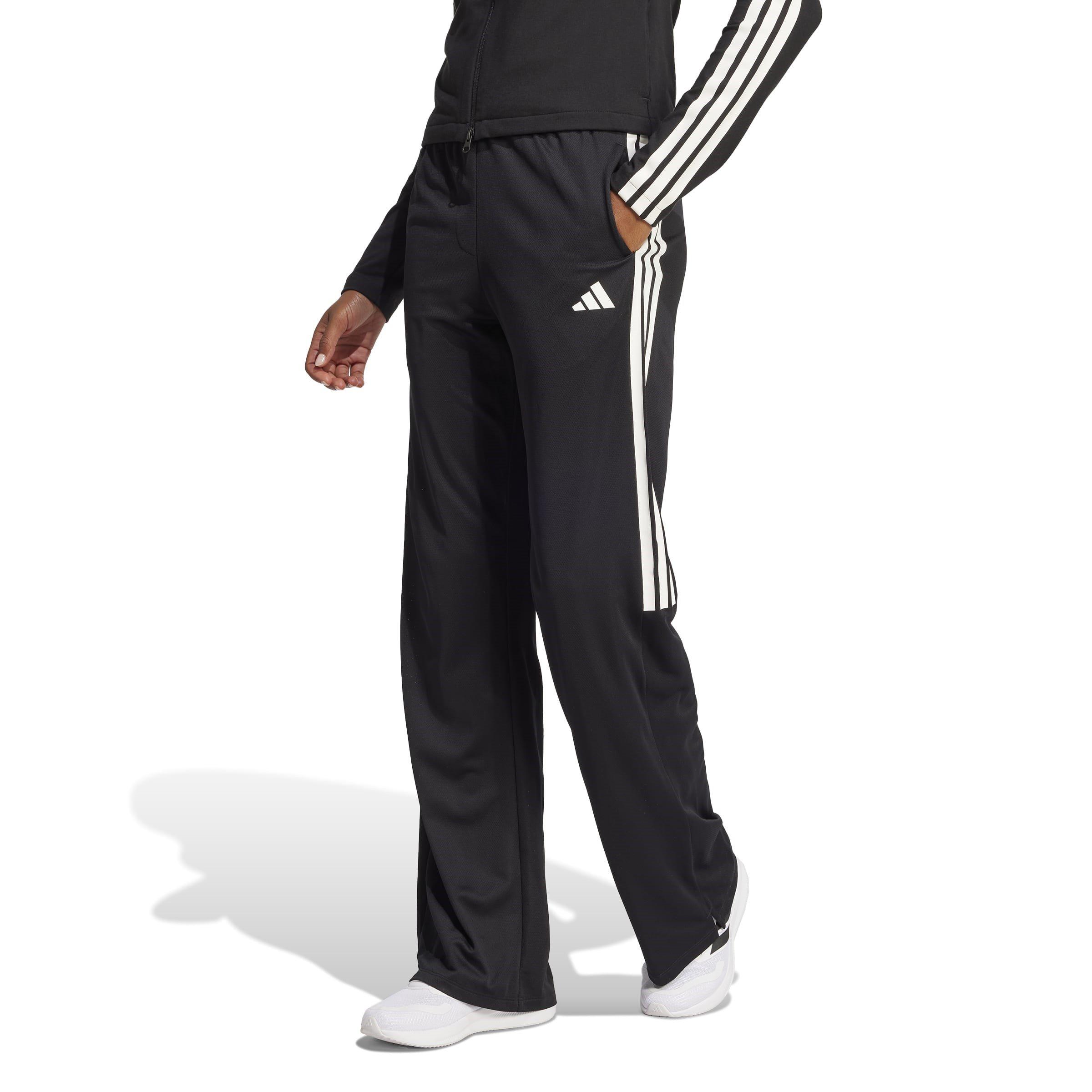 Black/White - adidas - Women's Tiro Open Hem Poly Tracksuit Joggers - 2