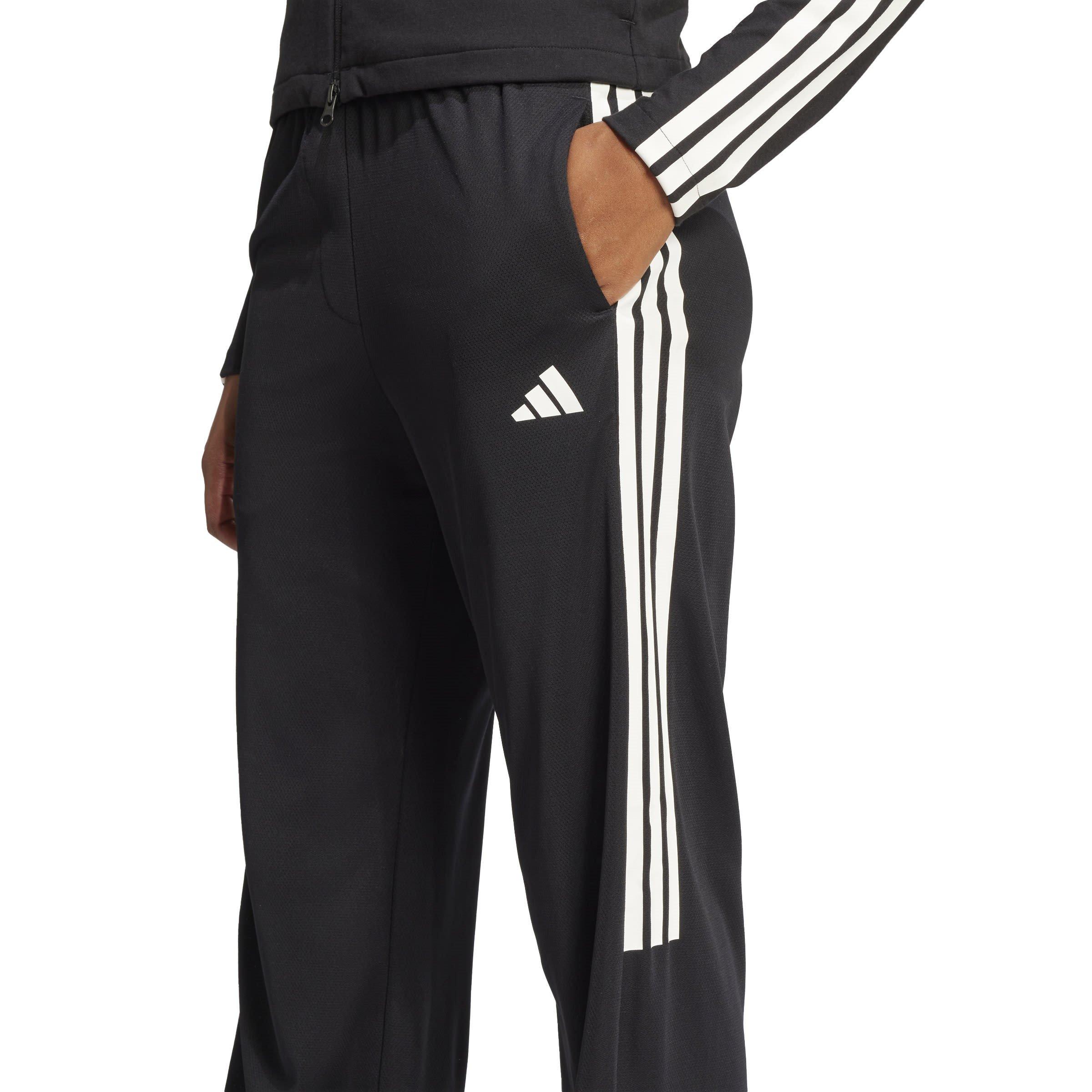 Black/White - adidas - Women's Tiro Open Hem Poly Tracksuit Joggers - 5