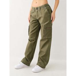 True Religion Zip Baggy Cargo Trousers