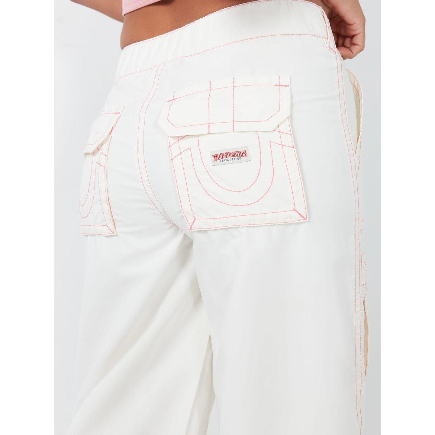 Winter White - True Religion - Jessie Baggy Cargo Trouser - 3