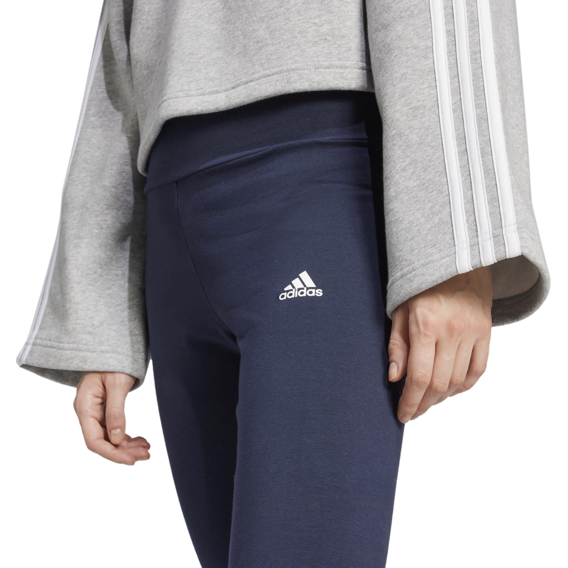 Legink/White - adidas - Essentials Logo Womens High Waisted Leggings - 5