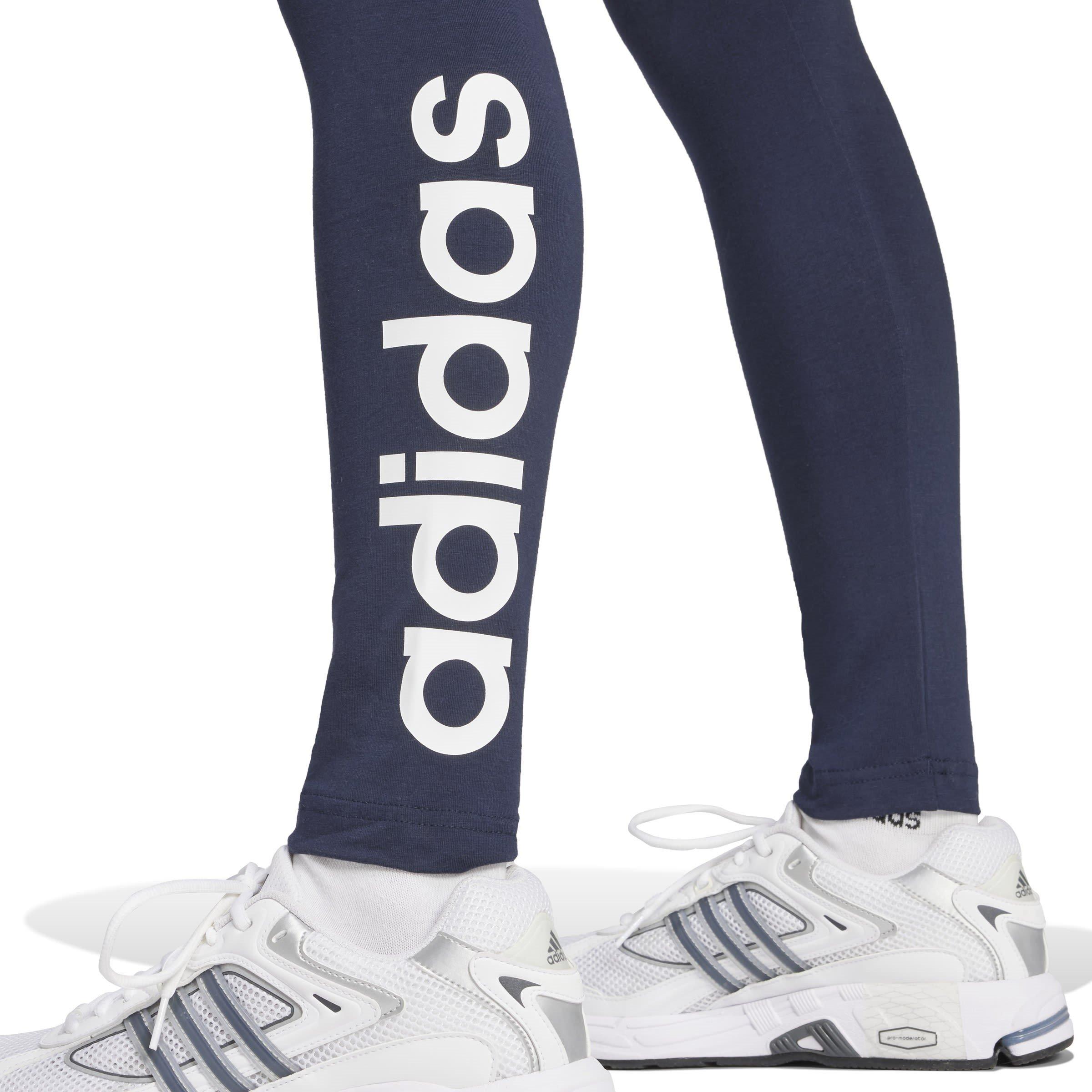 Legink/White - adidas - Essentials Logo Womens High Waisted Leggings - 6
