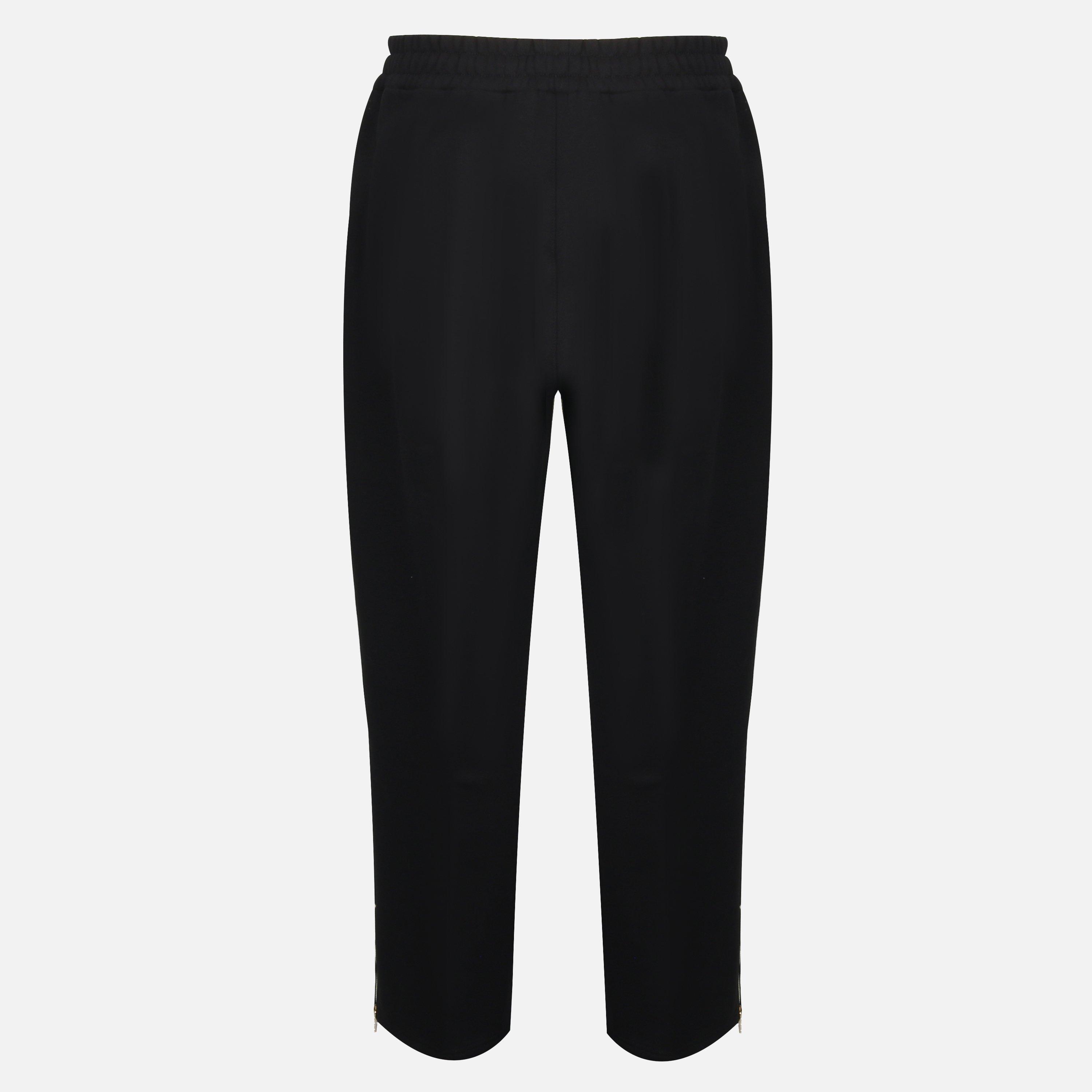 Black - Biba - Women's Logo Closed Hem Fleece Joggers - 2