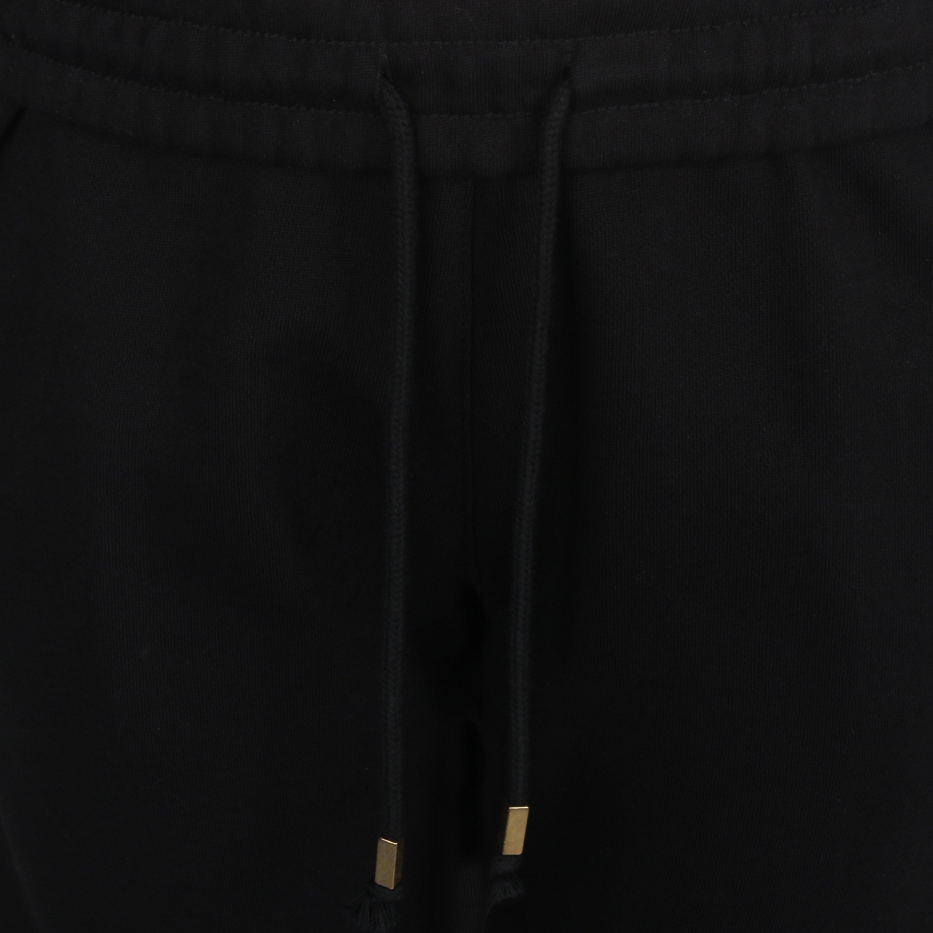 Black - Biba - Women's Logo Closed Hem Fleece Joggers - 3