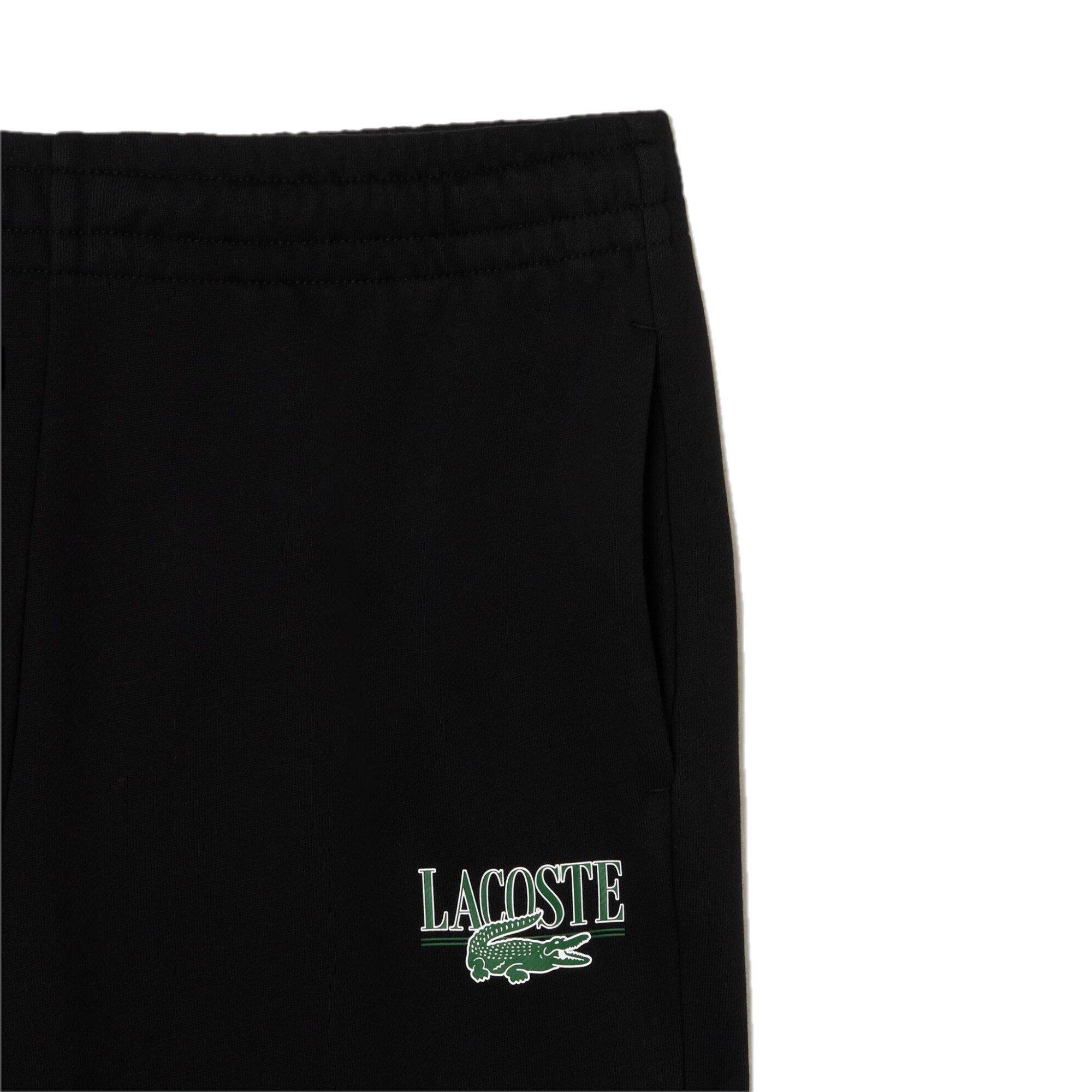 Black - Lacoste - Women's Logo Closed Hem Fleece Joggers - 3