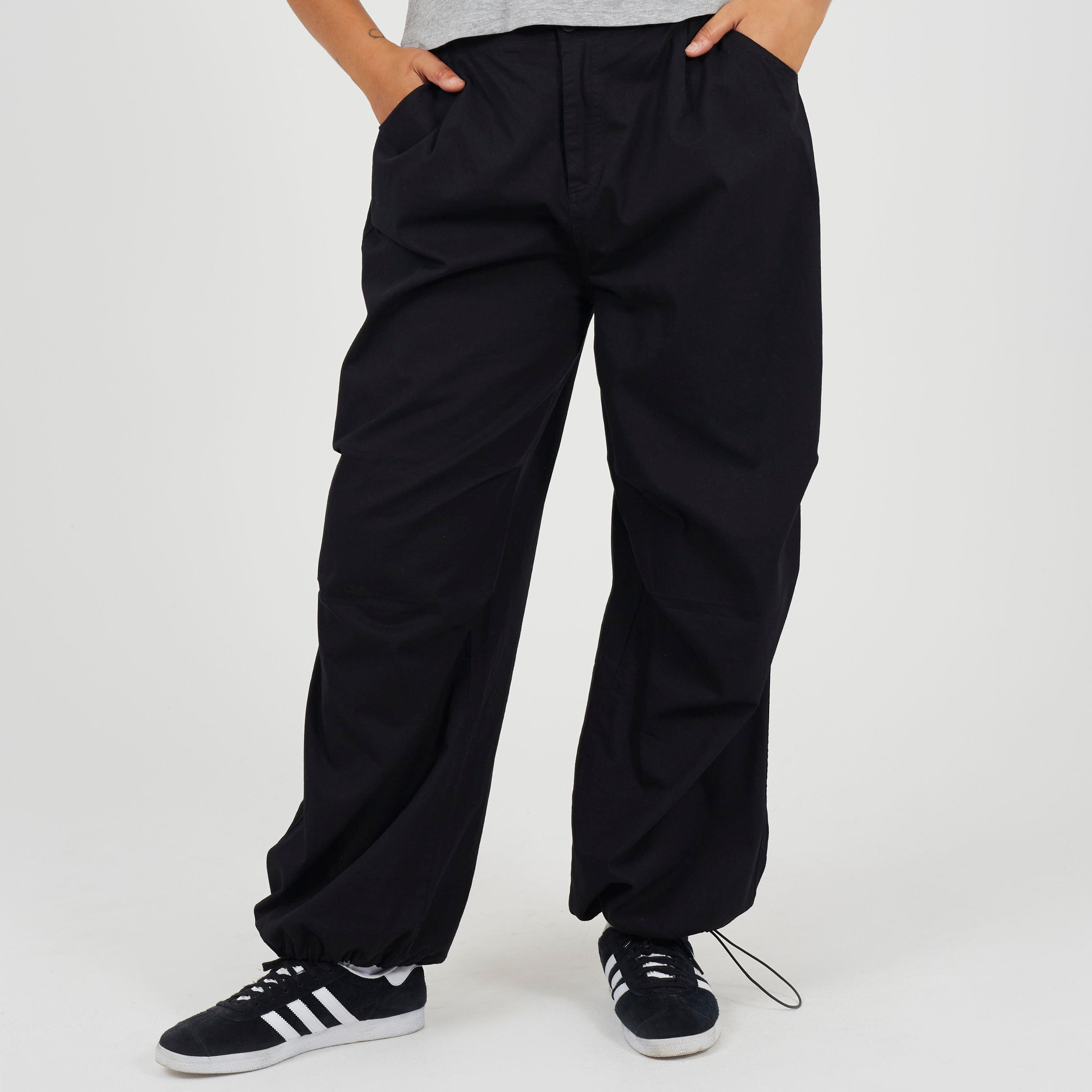 Brave Soul Women's Plus Size Utility Cargo Parachute Trousers - Black - 20 (3XL)