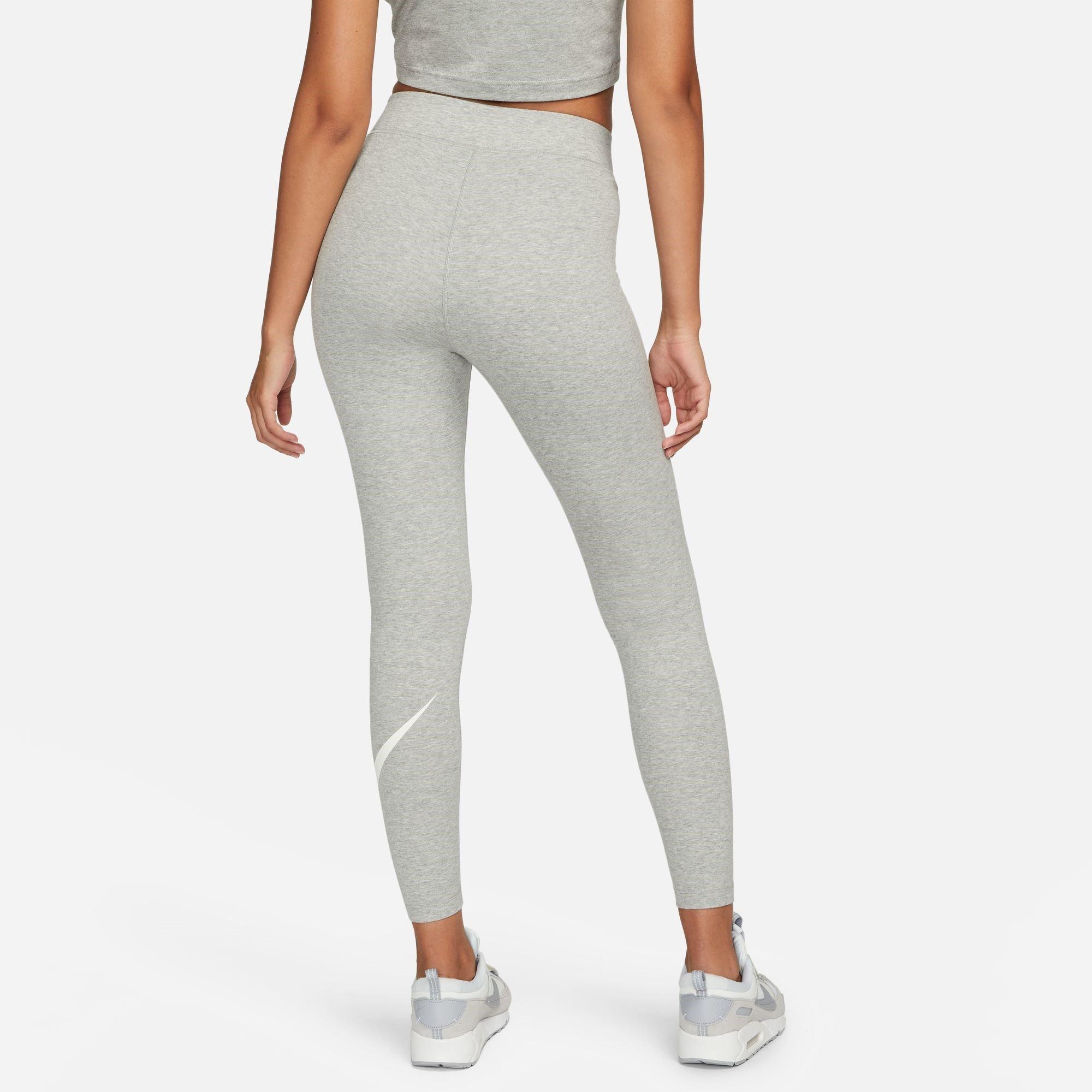 Grey/Black - Nike - Sportswear Classics Women's High-Waisted Graphic Leggings - 2