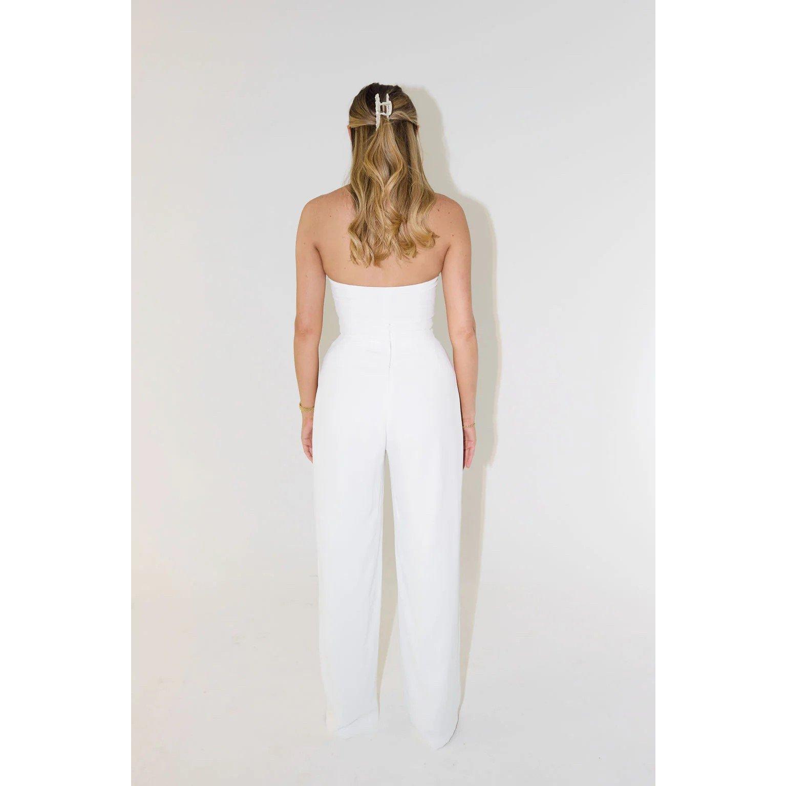 White - Odd Muse - The Ultimate Muse Wide Leg Trousers - 4