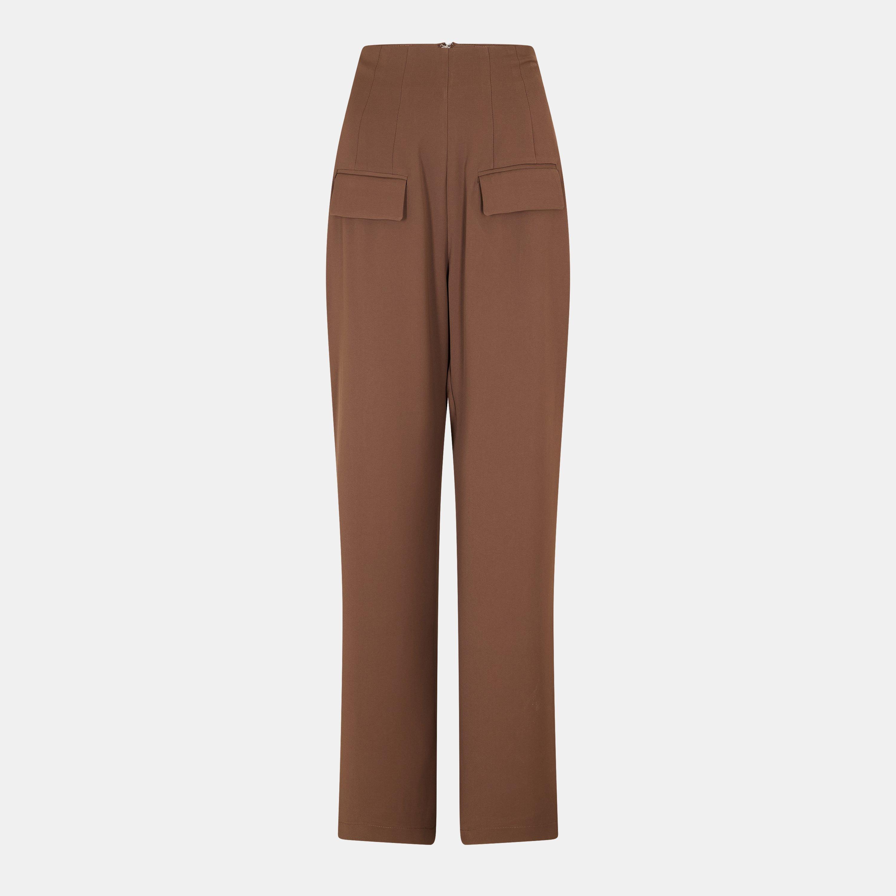 Odd Muse The Ultimate Muse Wide Leg Trousers - Chocolate - XS