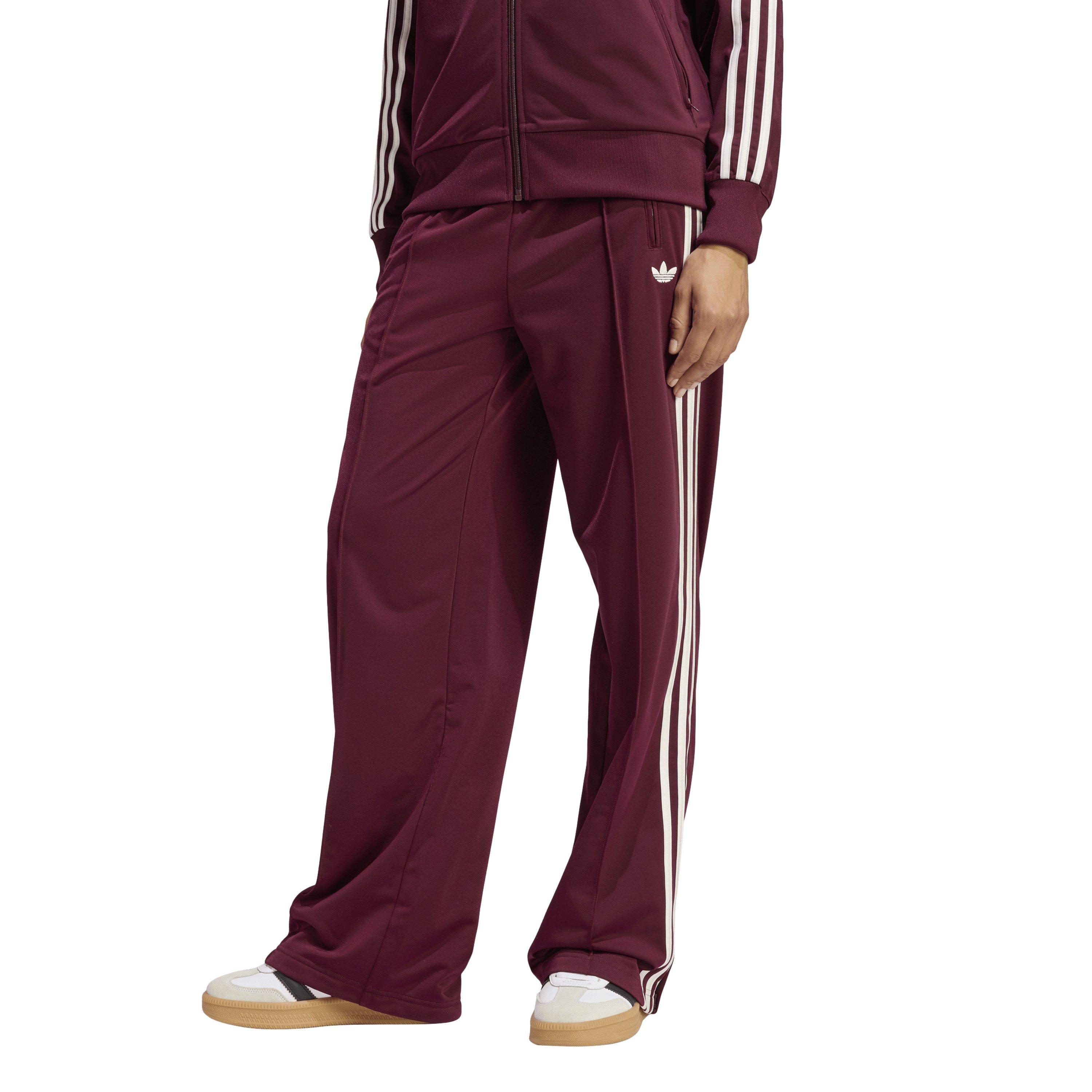 Maroon - adidas Originals - Womens Firebird Loose Trackpants - 2