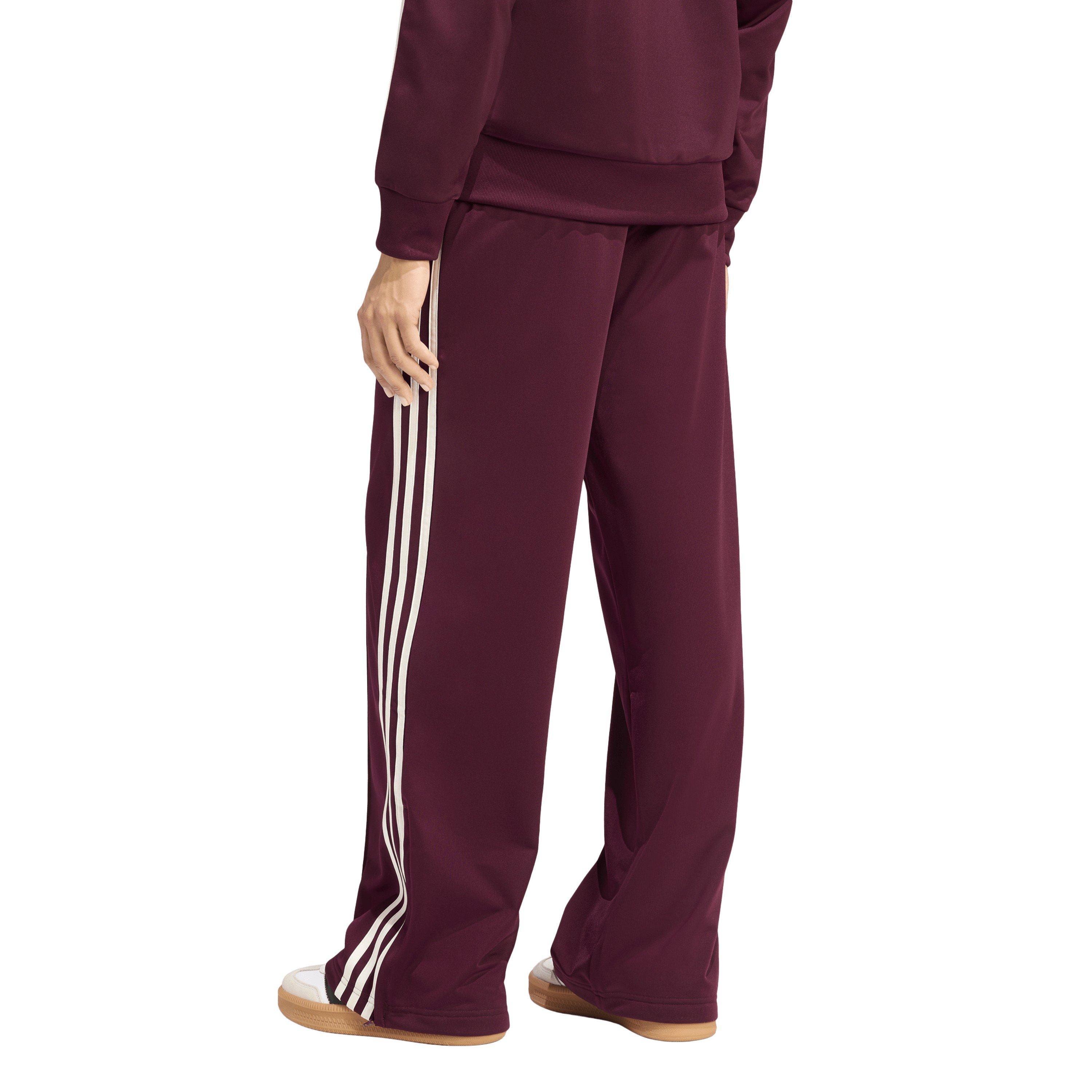 Maroon - adidas Originals - Womens Firebird Loose Trackpants - 3