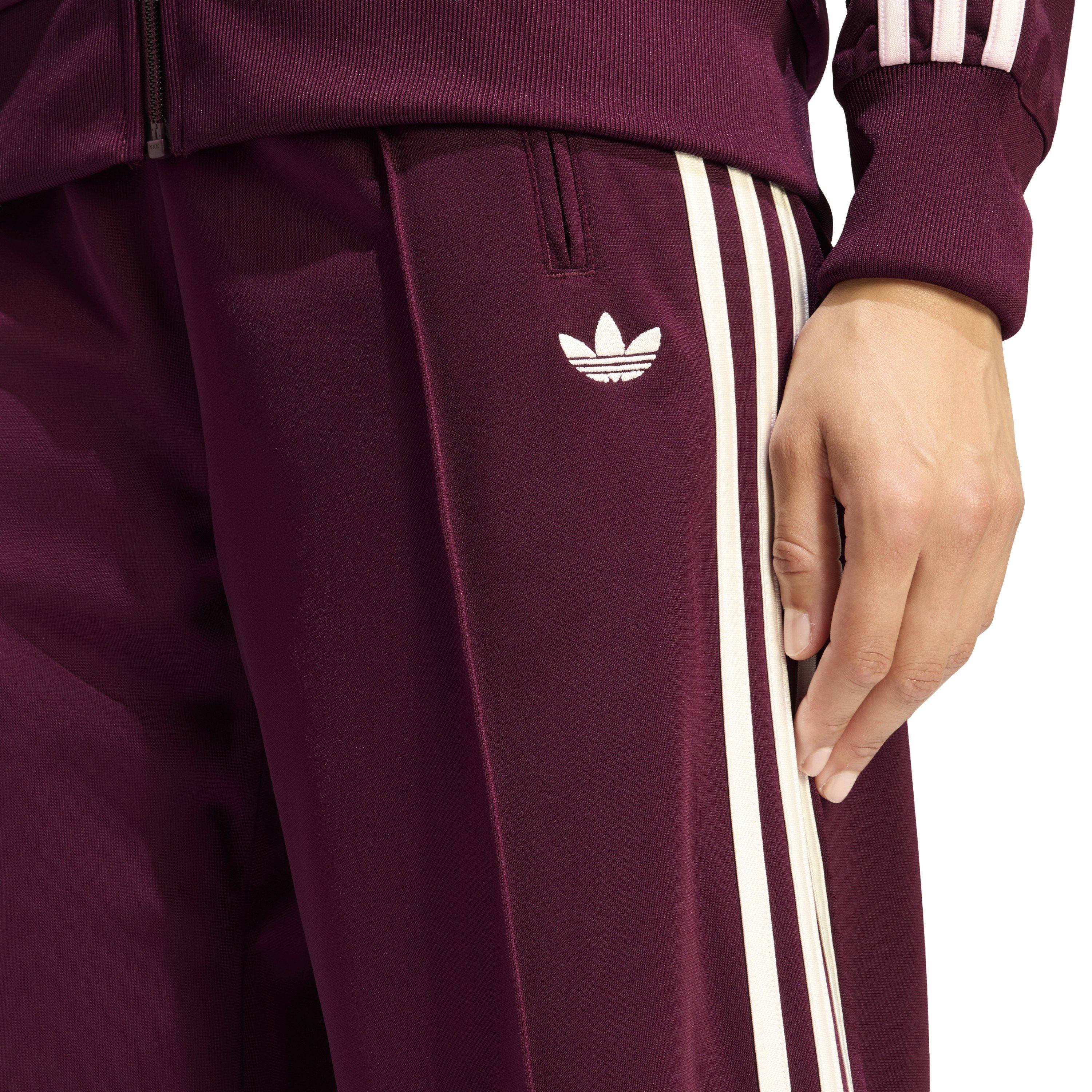 Maroon - adidas Originals - Womens Firebird Loose Trackpants - 4