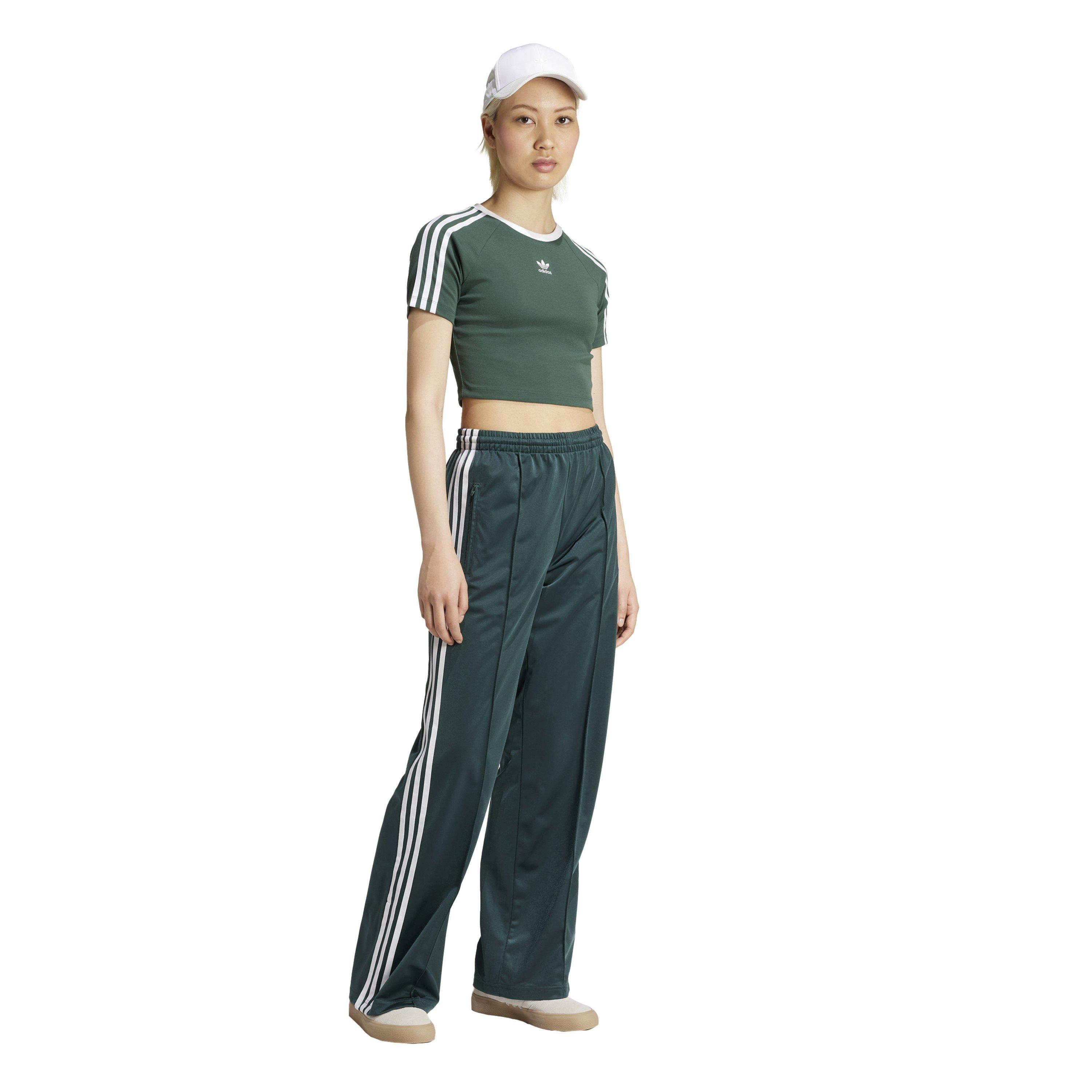 Mingre Green - adidas Originals - Womens Firebird Loose Trackpants - 6