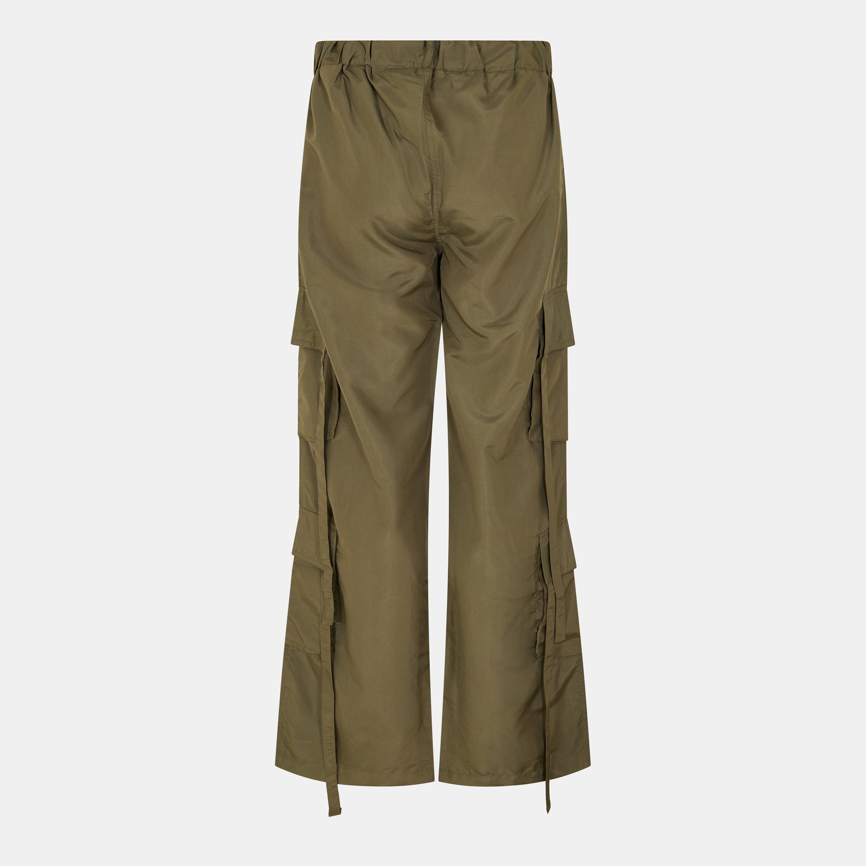 Green - AX Paris - Strap Detail Cargo Pants - 2