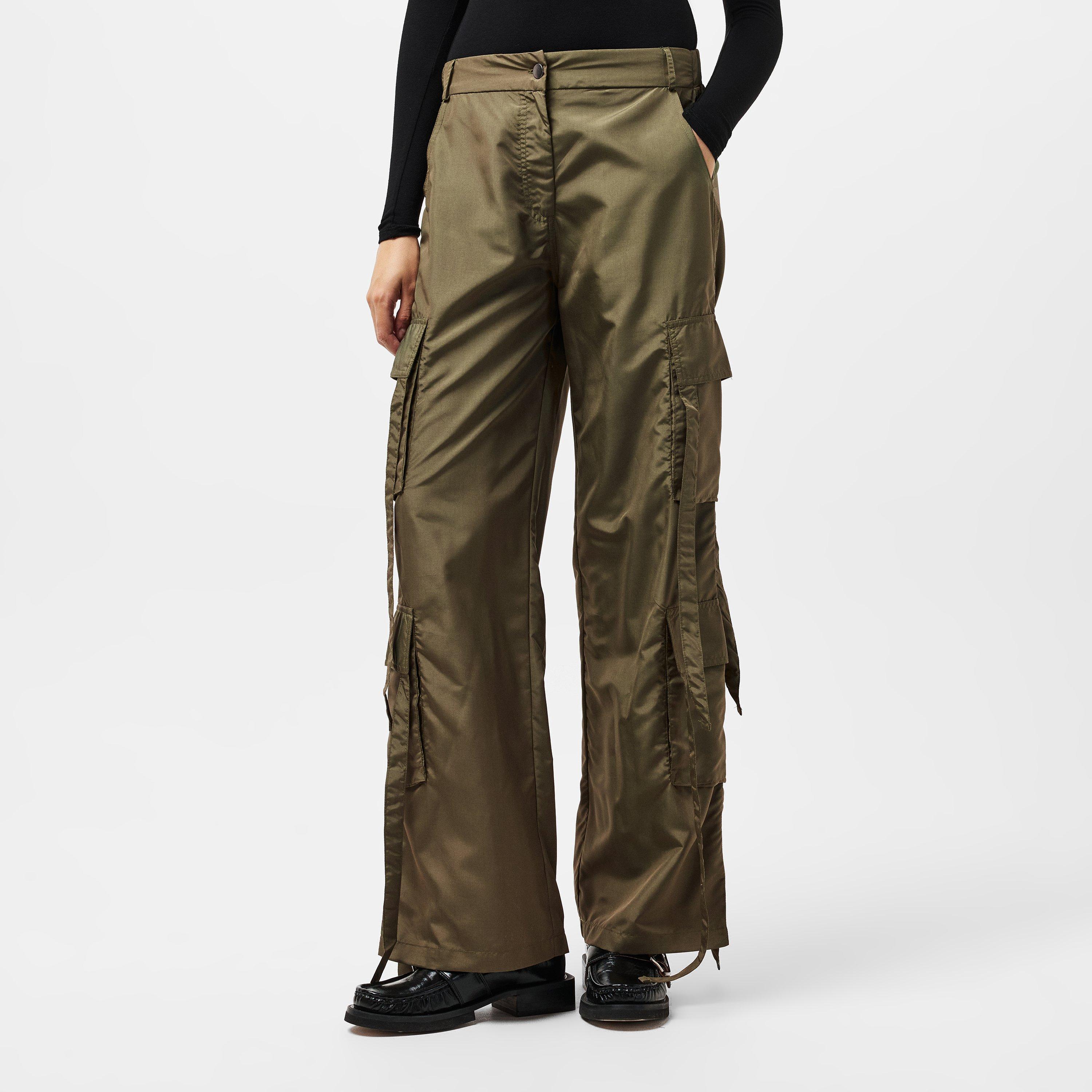 Green - AX Paris - Strap Detail Cargo Pants - 3