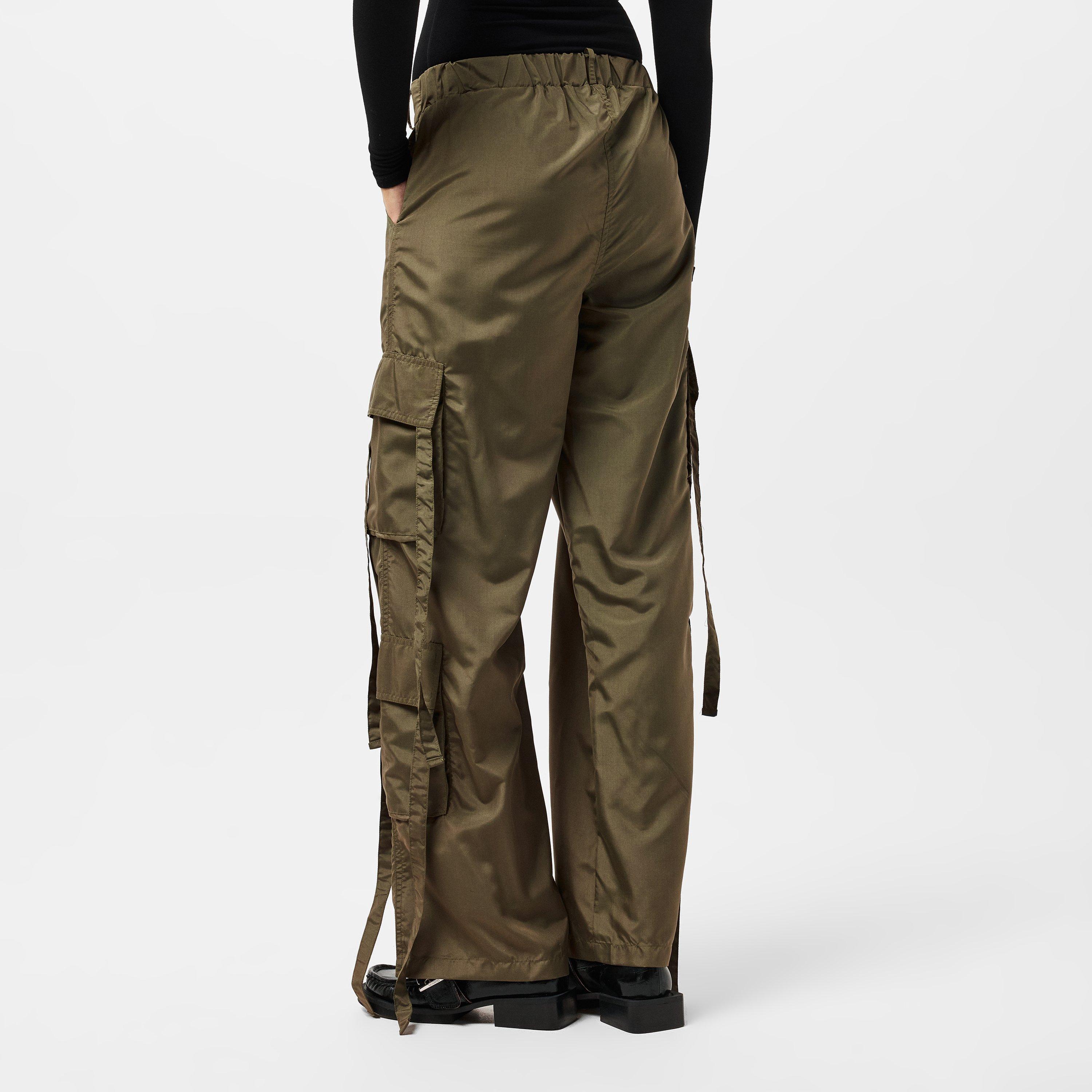 Green - AX Paris - Strap Detail Cargo Pants - 4