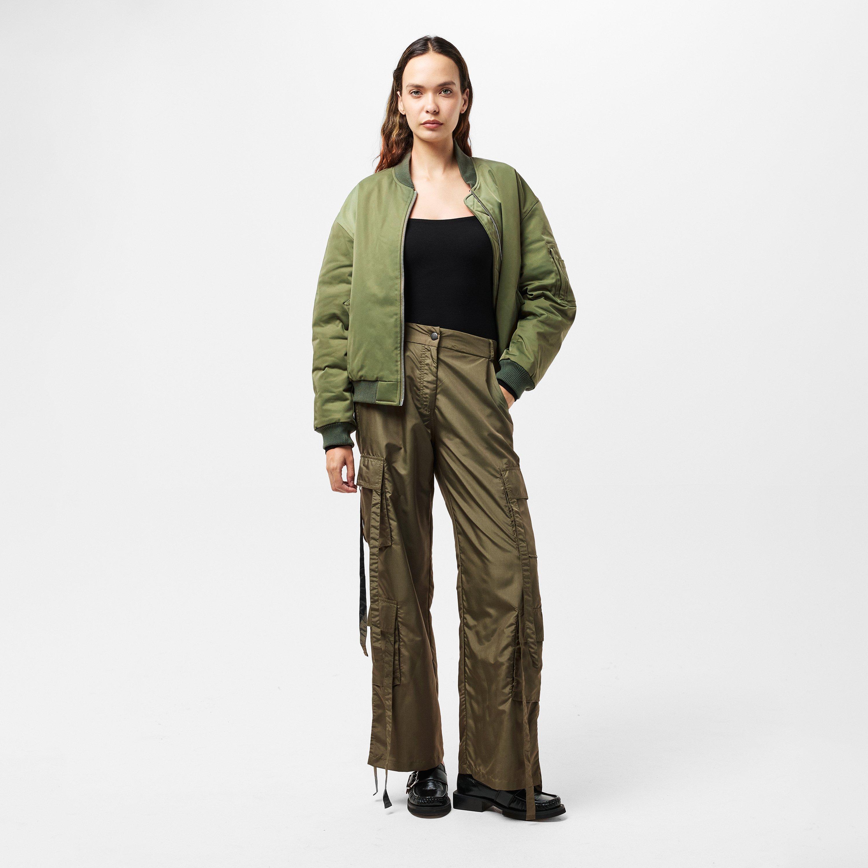 Green - AX Paris - Strap Detail Cargo Pants - 6