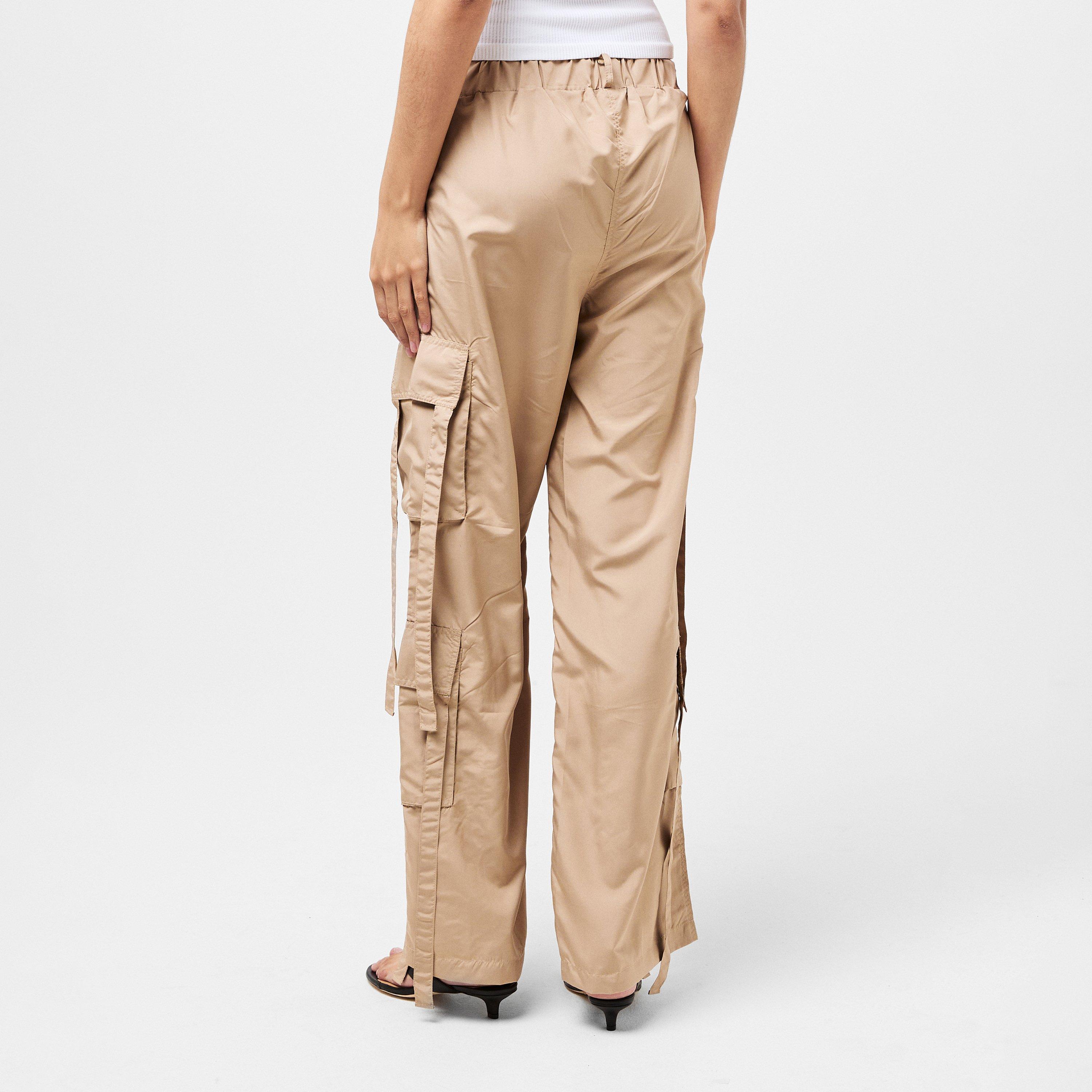 Beige - AX Paris - Strap Detail Cargo Pants - 4