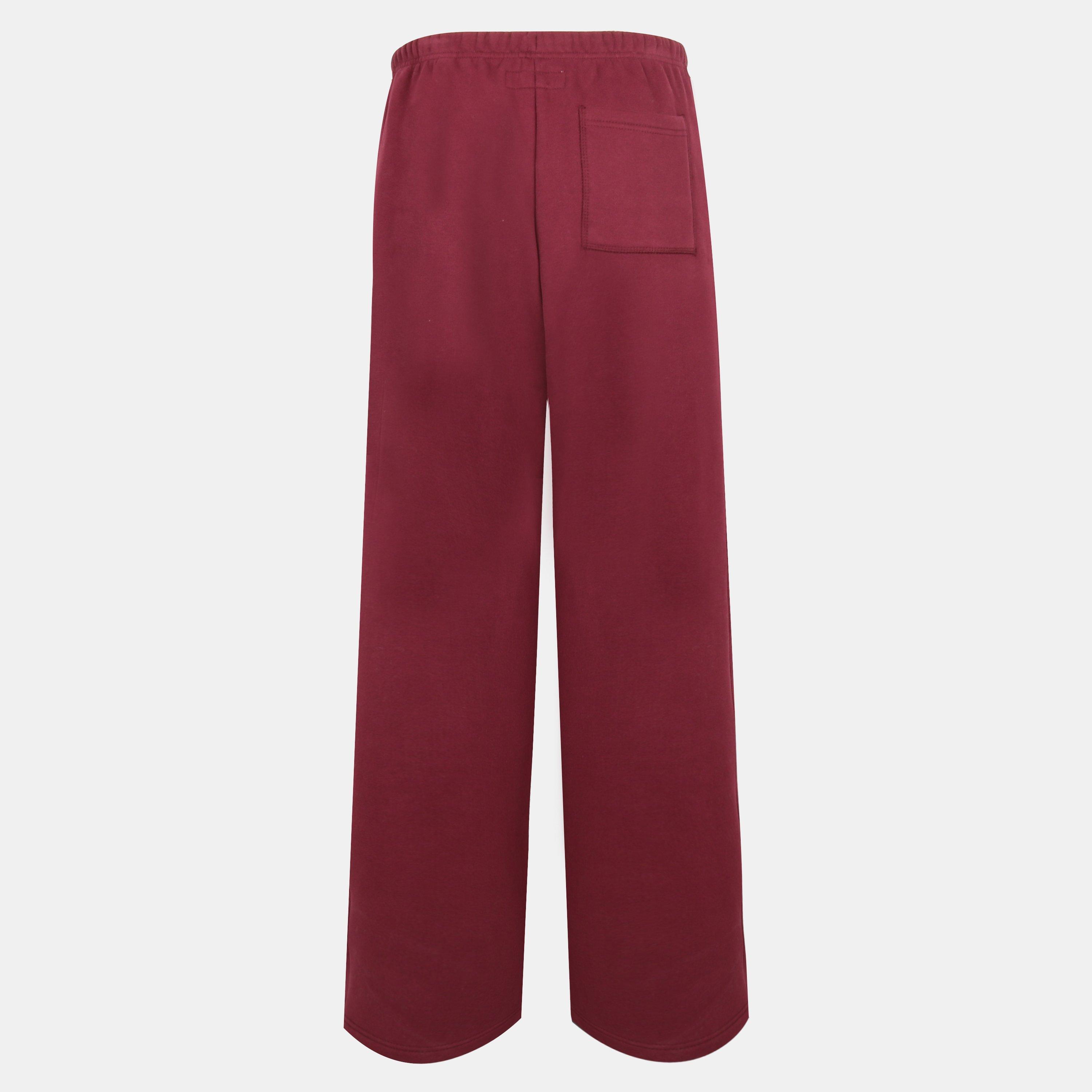 Burgundy - Jack Wills - JW Varsity Open Hem Fleece Joggers - 2