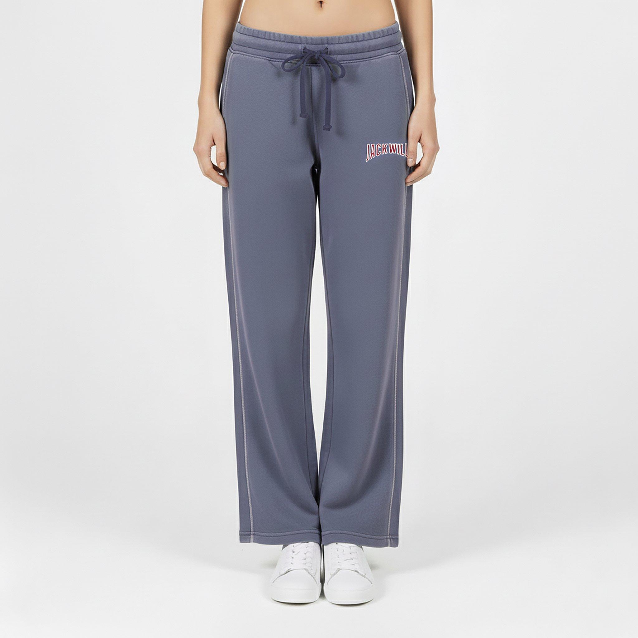 Navy - Jack Wills - Women's JW Varsity Open Hem Fleece Joggers - 3