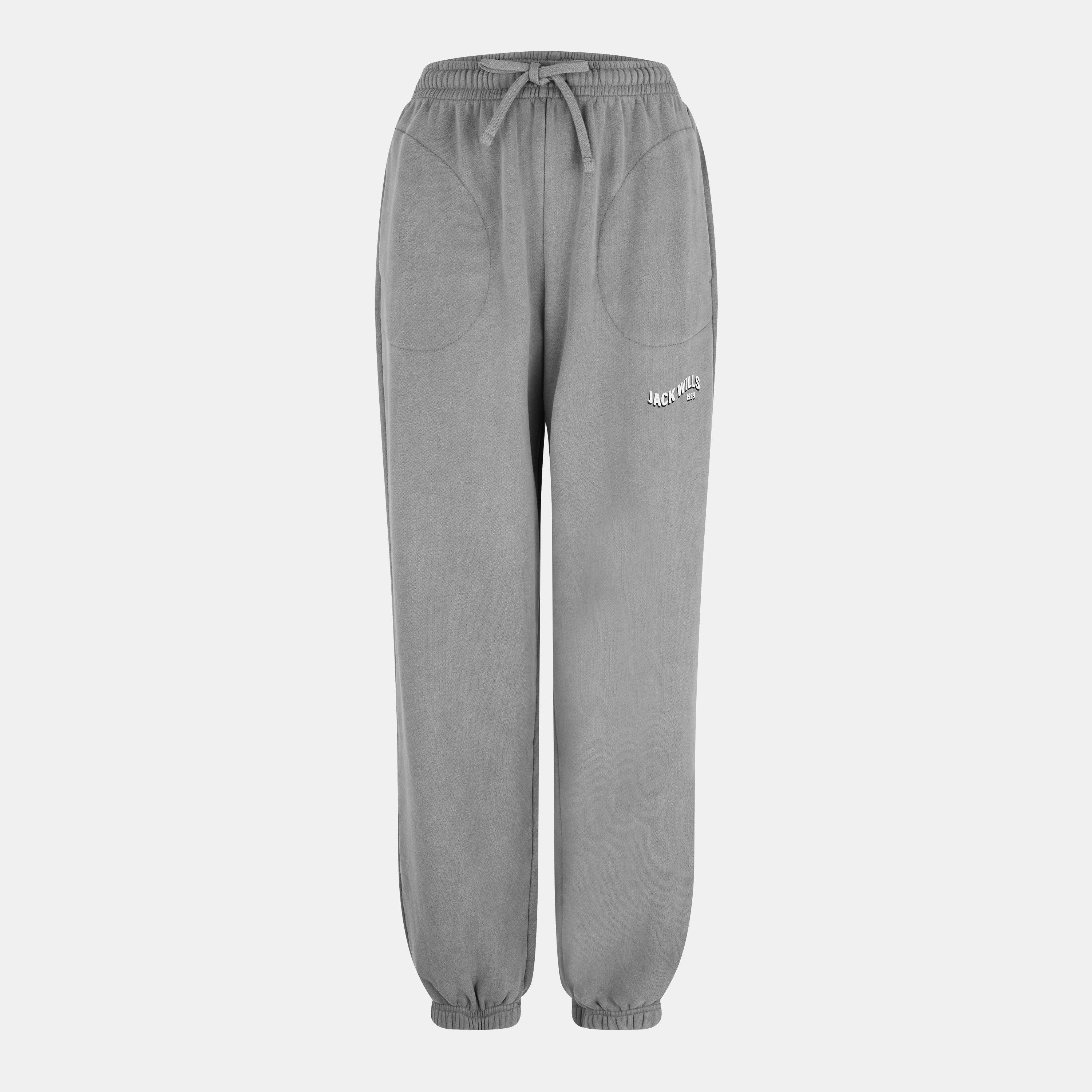 Grau gewaschen - Jack Wills - Women's Open Hem Fleece Joggers - 1