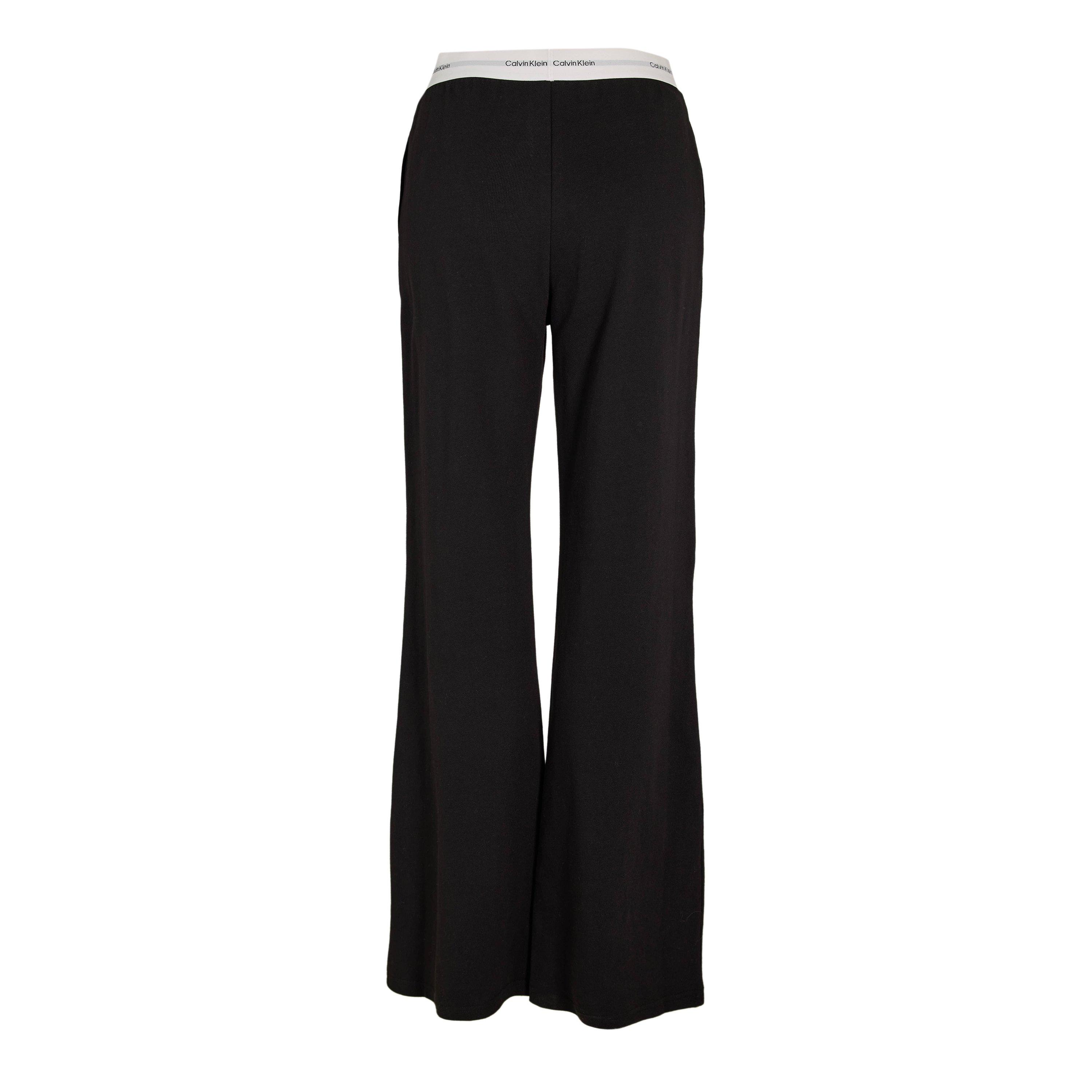 Black - Calvin Klein - Women's Open Hem Jersey Joggers - 2