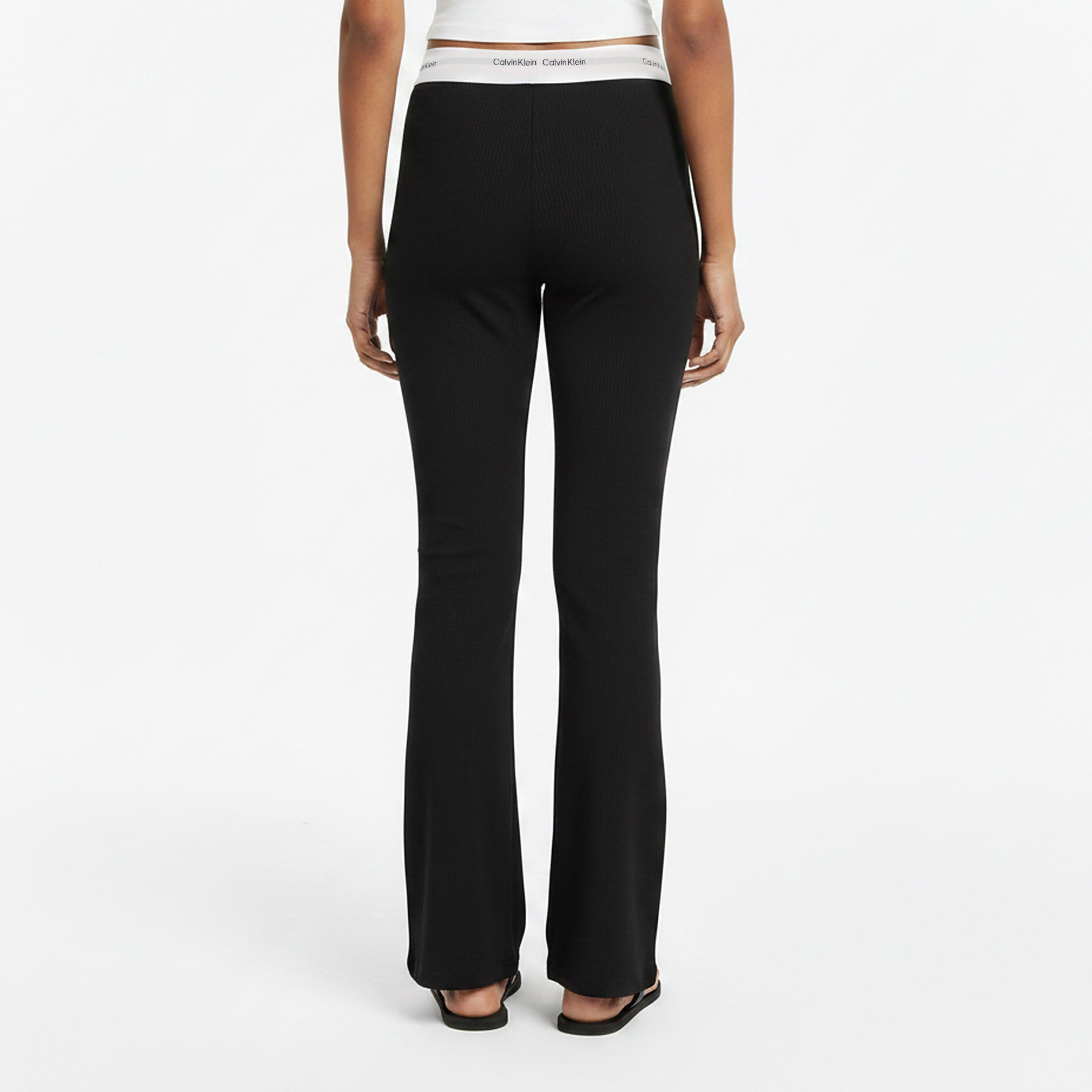 Black - Calvin Klein - Women's Open Hem Jersey Joggers - 4
