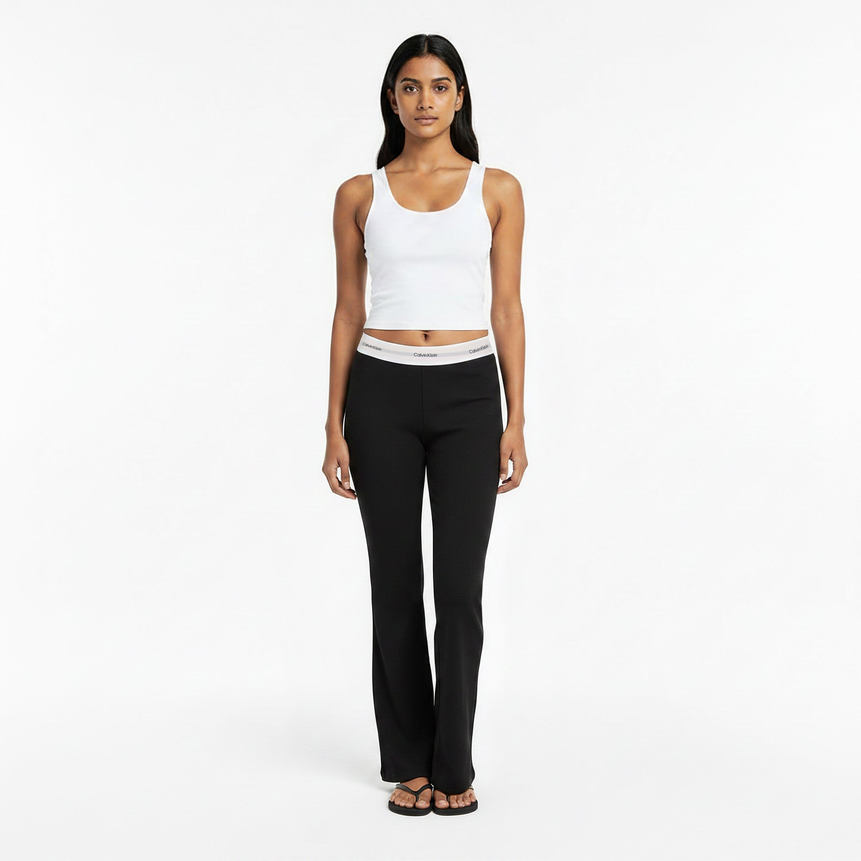 Black - Calvin Klein - Women's Open Hem Jersey Joggers - 6