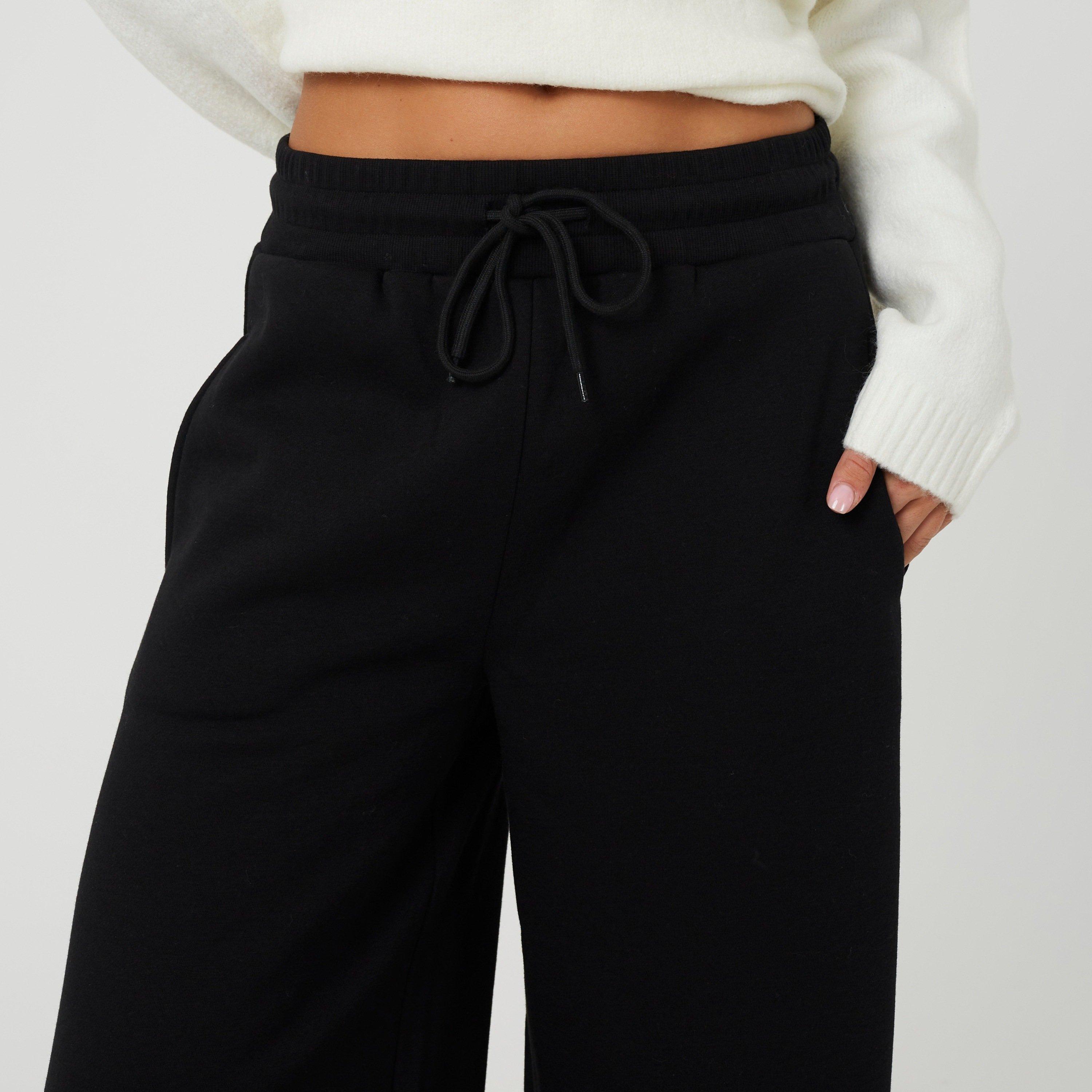 Black - Brave Soul - Brave Soul Black Ladies Barrel Leg Jogger - 3