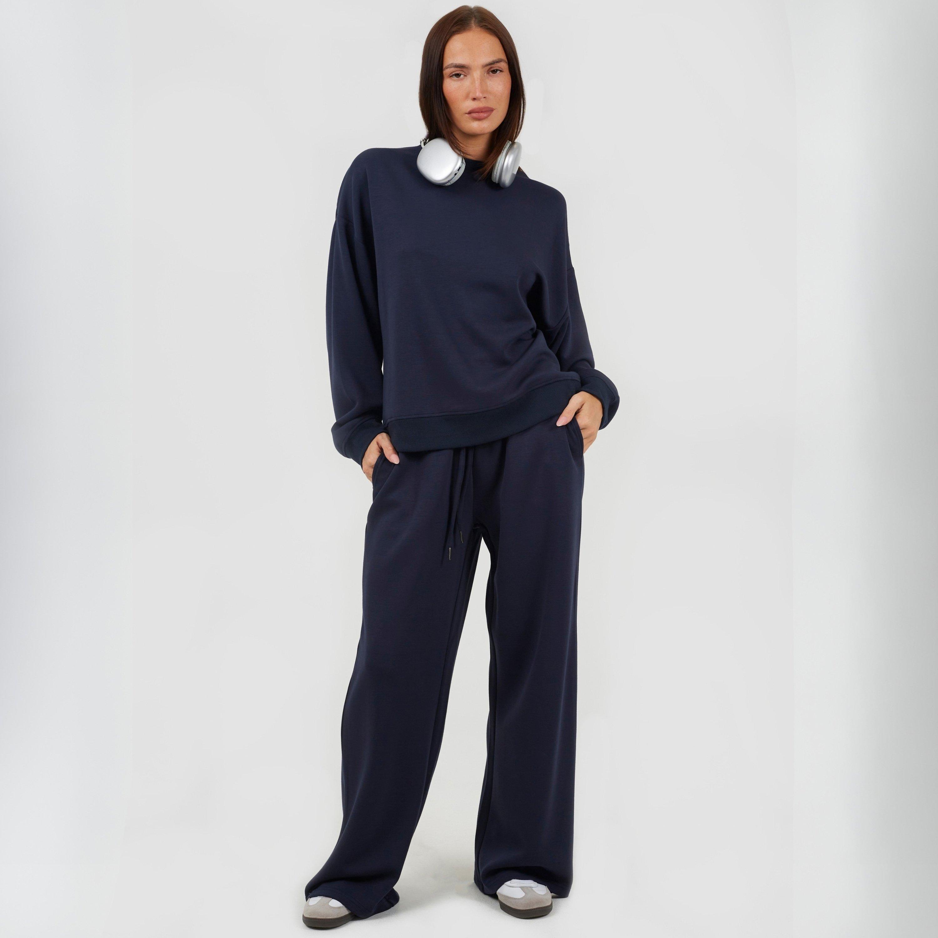 Lyle Mer okrugli ovratnik Sn99 - Brave Soul - Brave Soul Ladies Wide Leg Scuba Jogger - 4