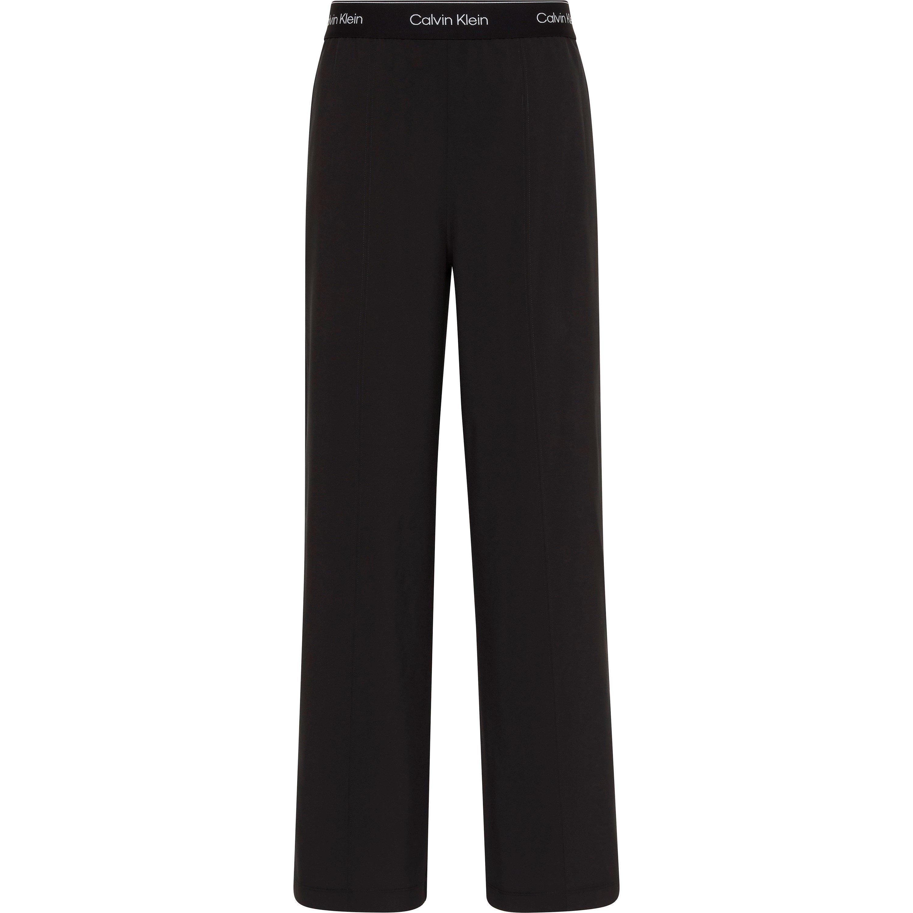 Calvin Klein Women's Open Cuff Fleece Relaxed Fit Joggers - Black - 14 (L)