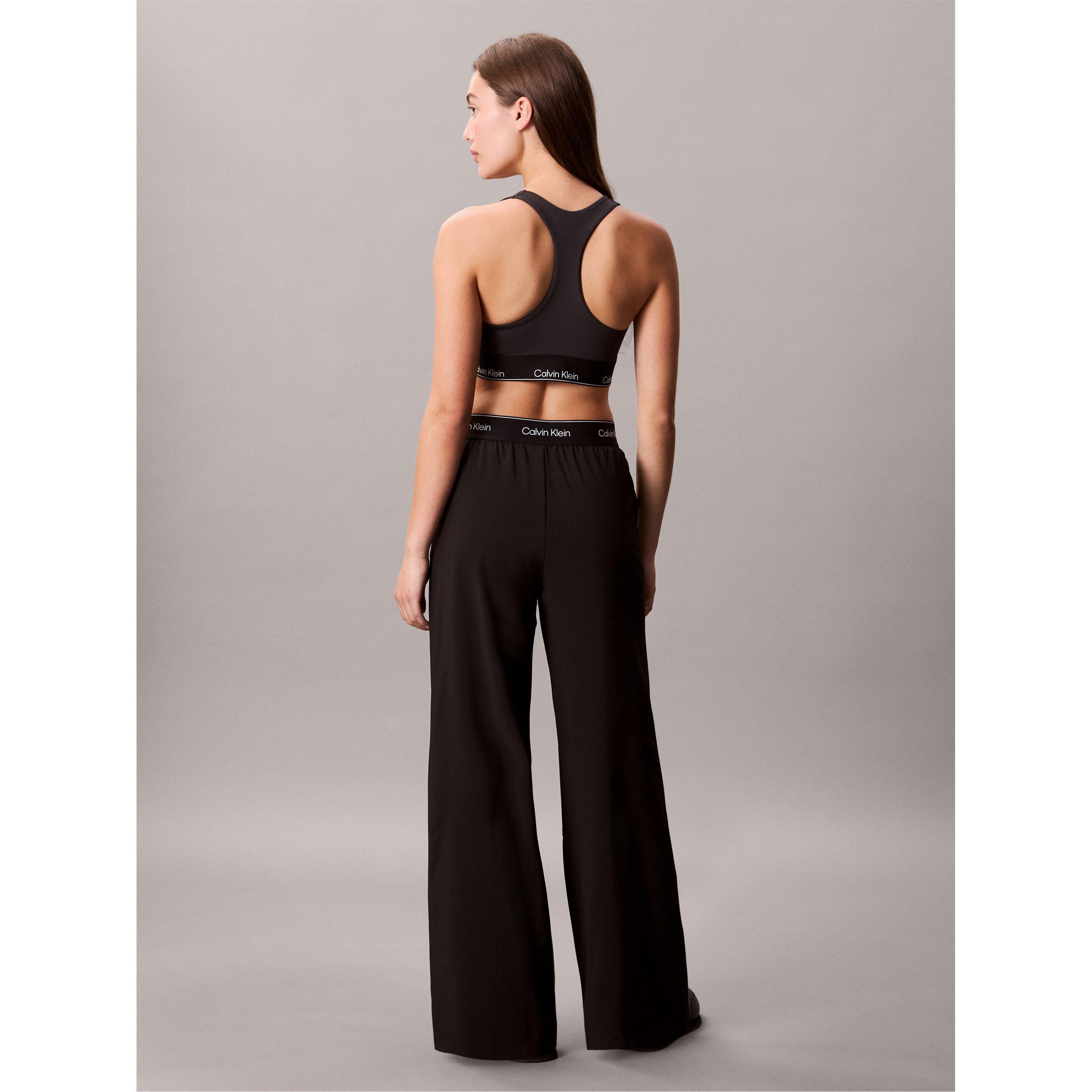 Noir - Calvin Klein - Women's Open Hem Fleece Joggers - 3