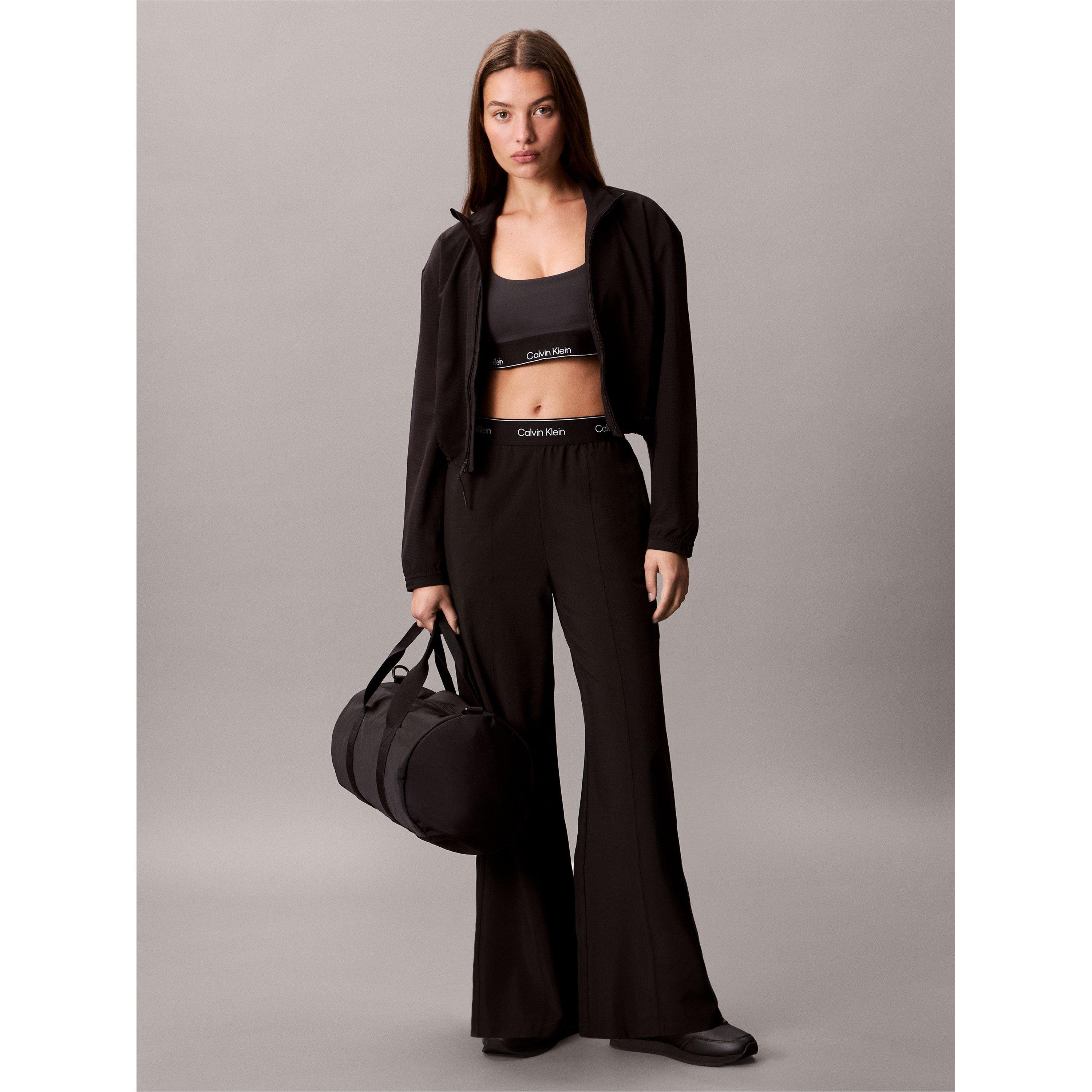 Noir - Calvin Klein - Women's Open Hem Fleece Joggers - 7