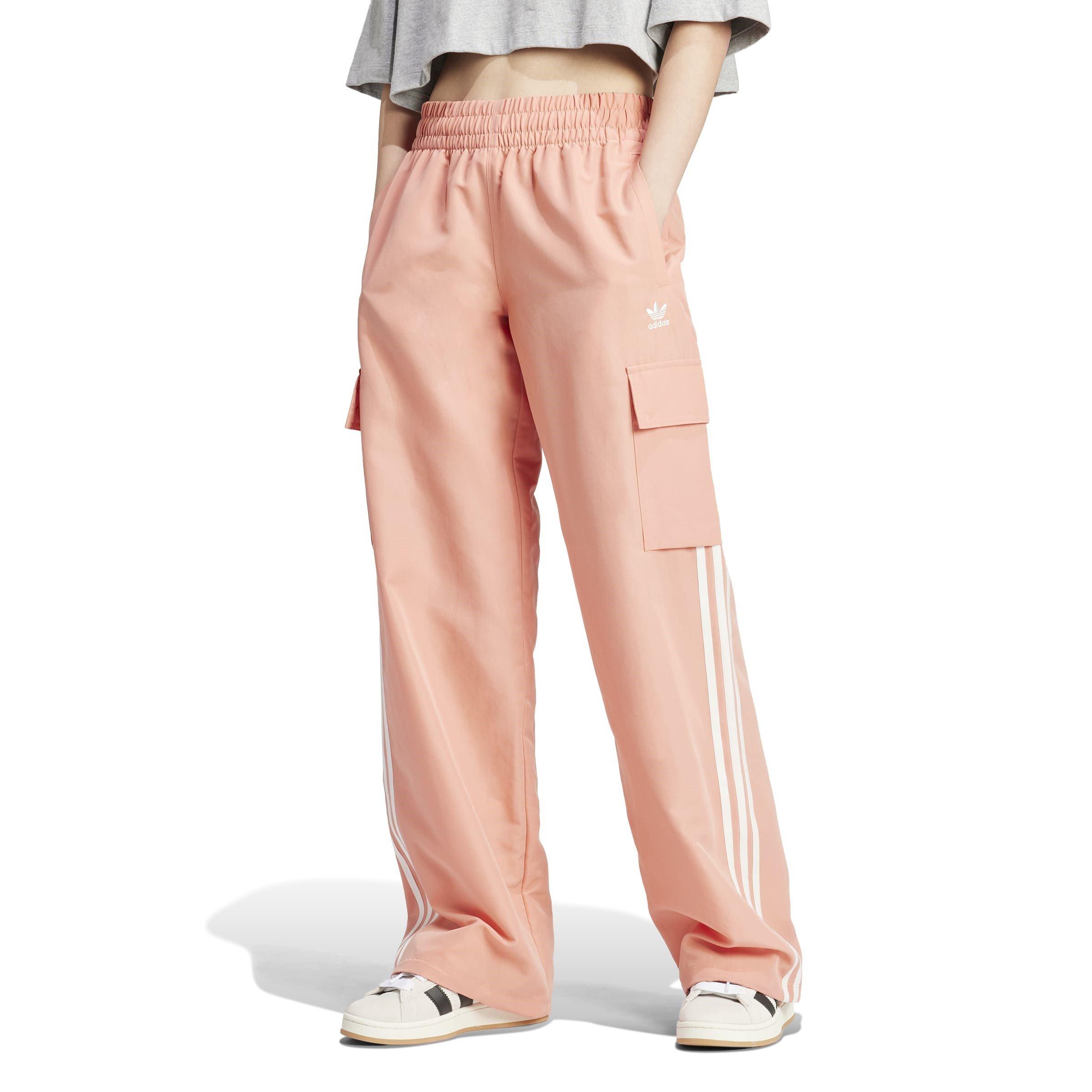 Peach - adidas Originals - Open Hem Poly Tracksuit Joggers - 2