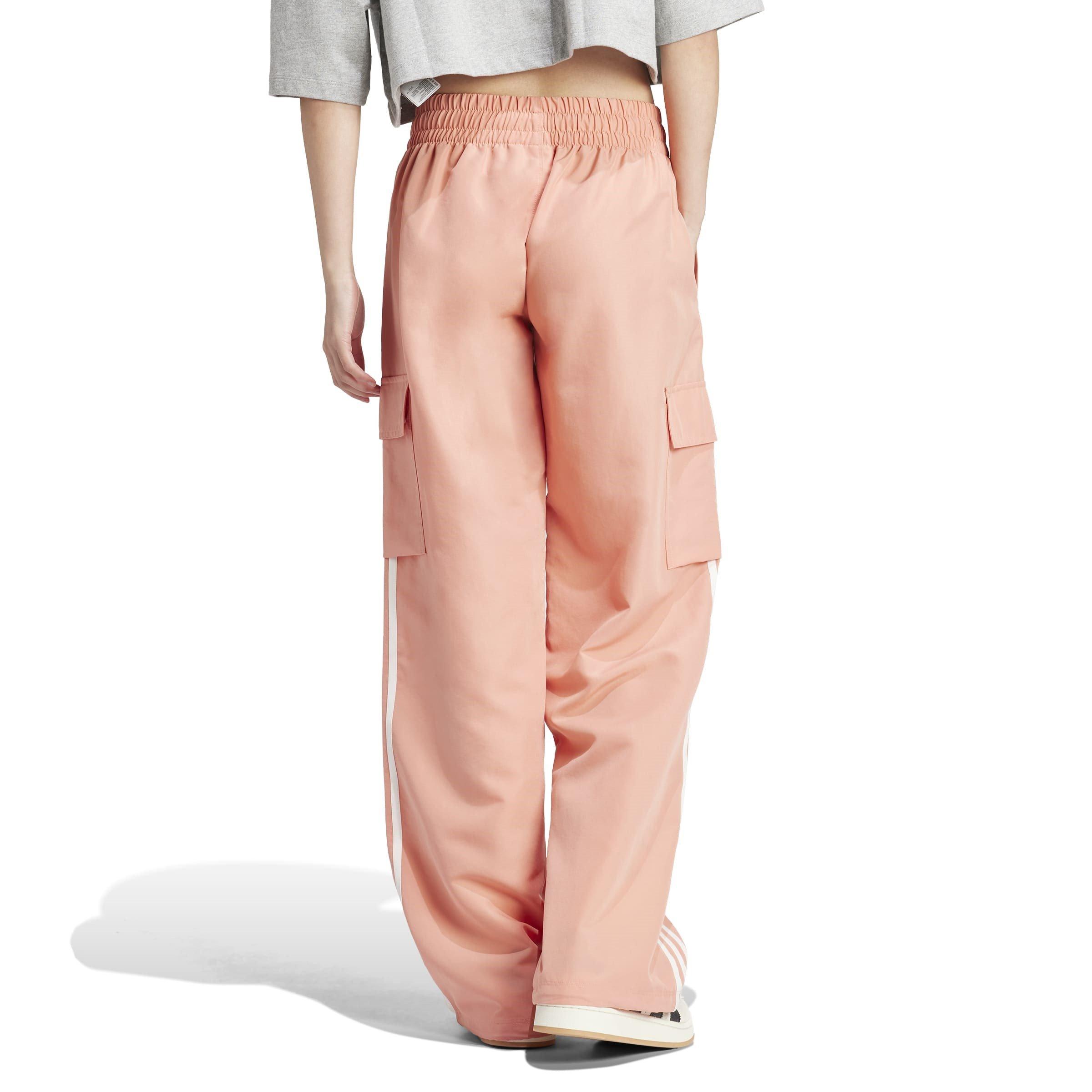 Peach - adidas Originals - Open Hem Poly Tracksuit Joggers - 3