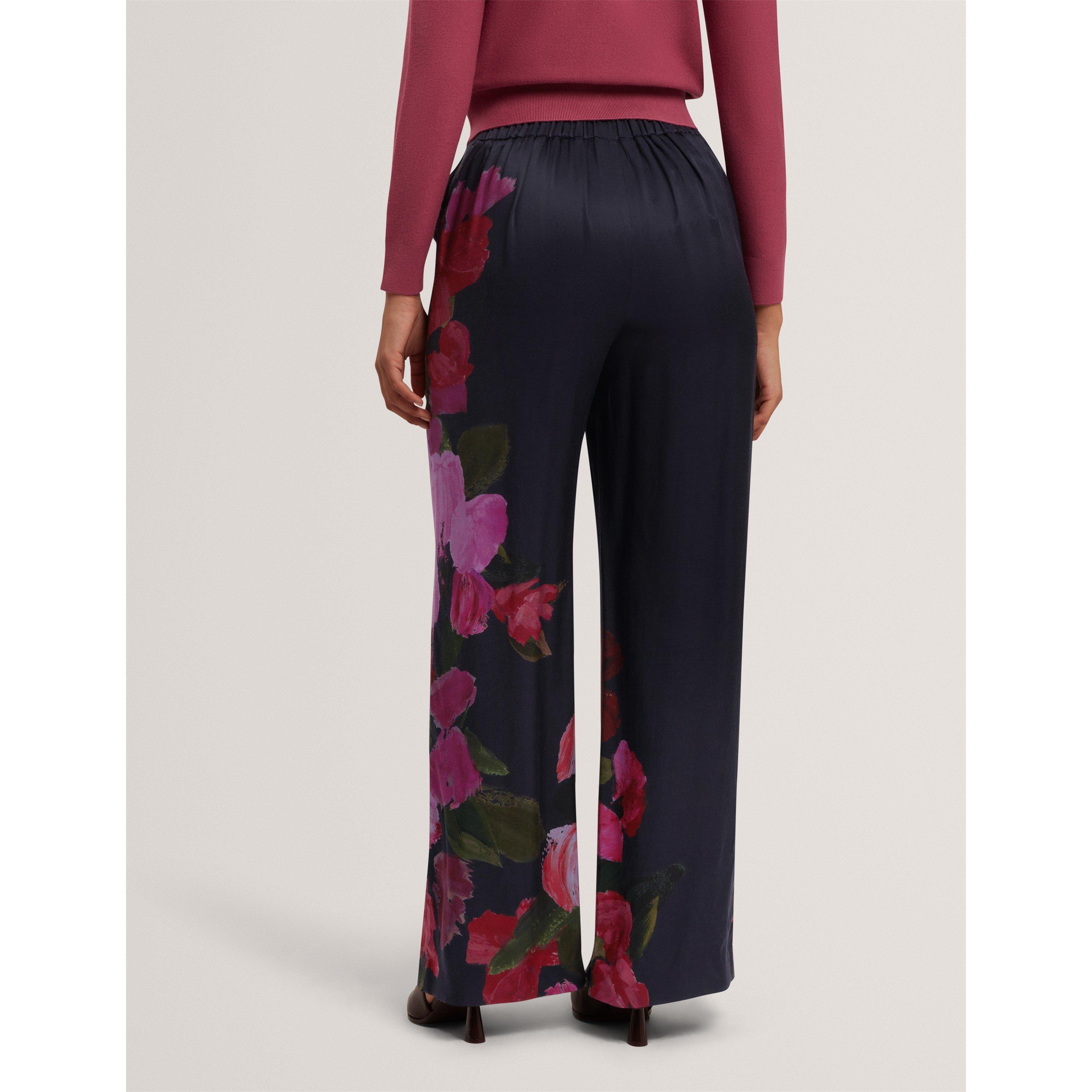 Navy - Ted Baker - Ted Wide Leg Trouser Ld71 - 6