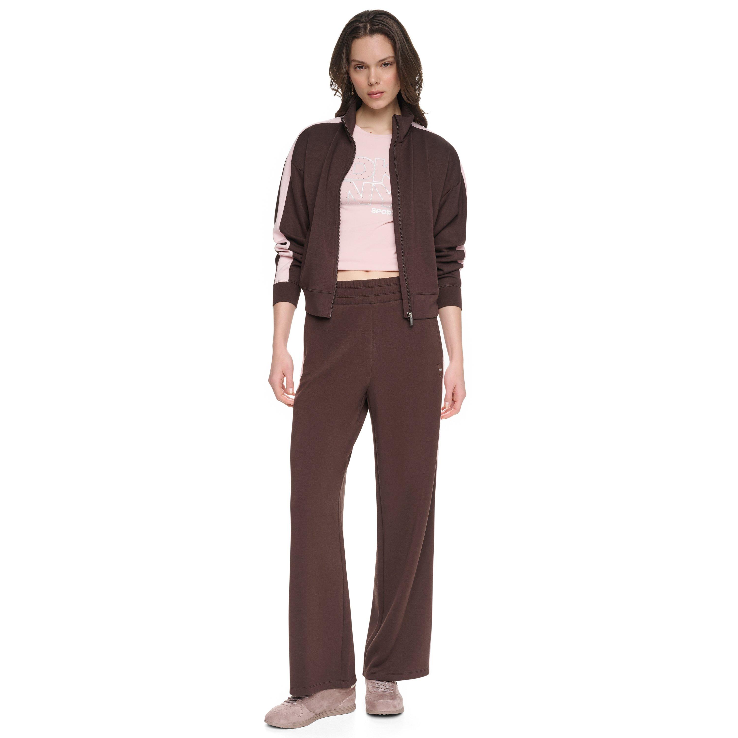 Espresso/ Blush - DKNY - DKNY Stripe WL Pnt Ld64 - 4