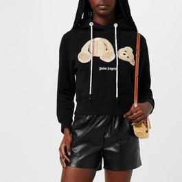 Palm Angels Bear Cropped Hoodie
