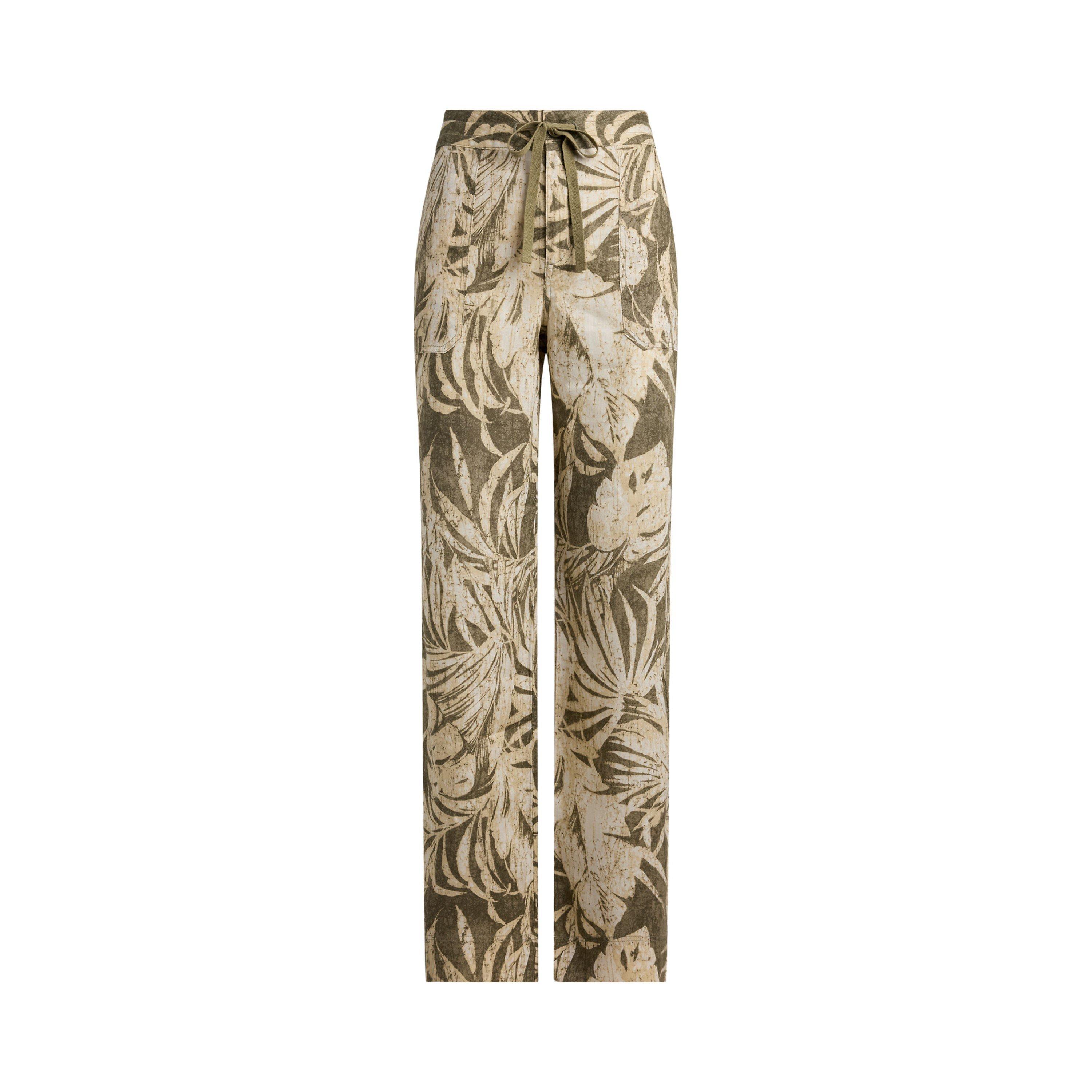 Olive - Lauren by Ralph Lauren - Women's Cargo Trousers - 1