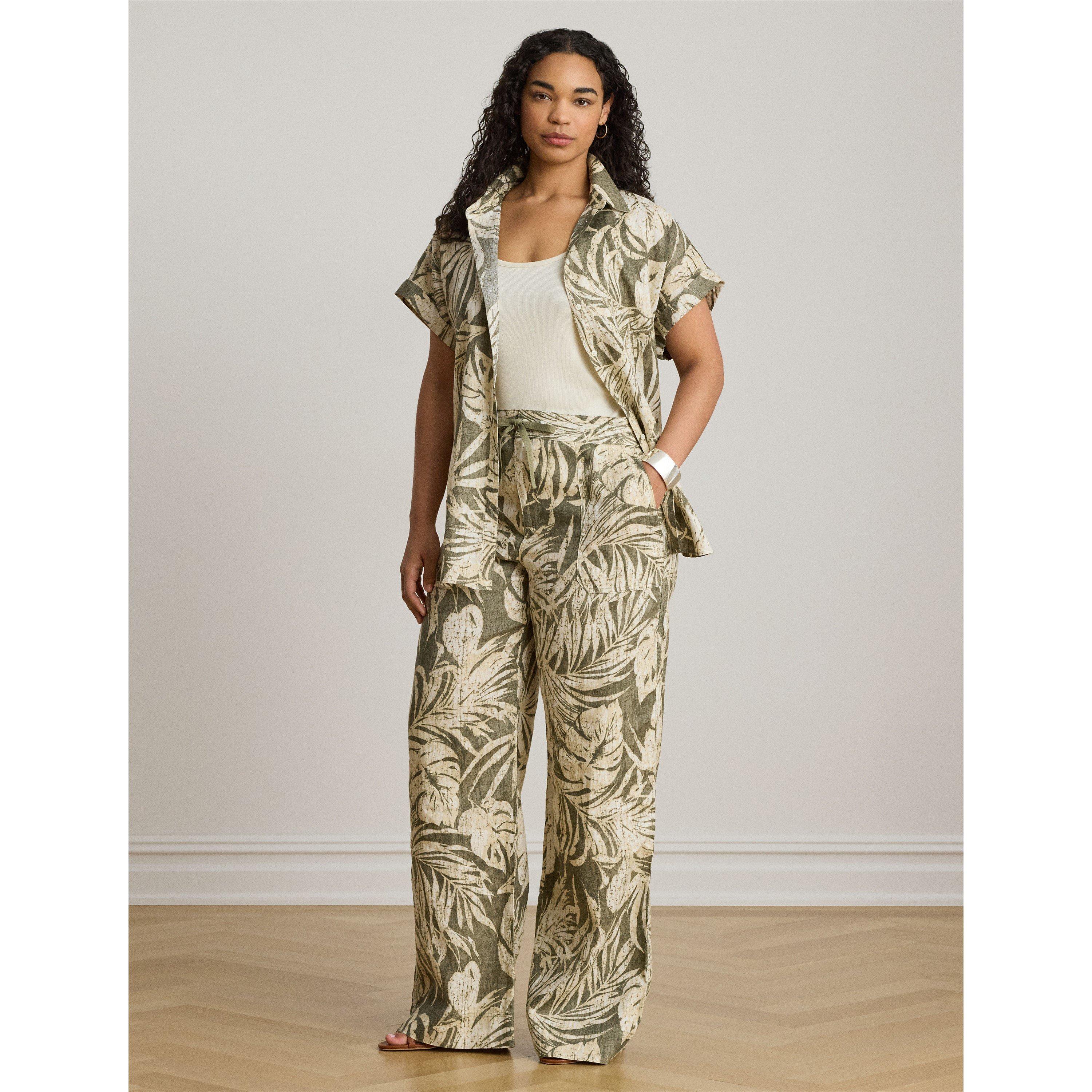 Olive - Lauren by Ralph Lauren - Women's Cargo Trousers - 5